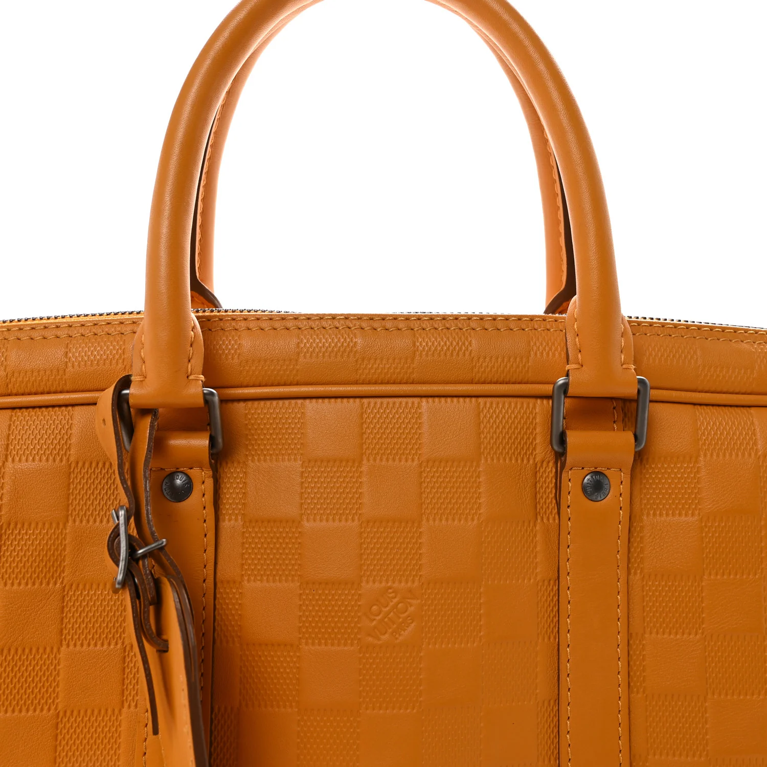 Damier Infini Porte-Documents Voyage Jaune - Image 8