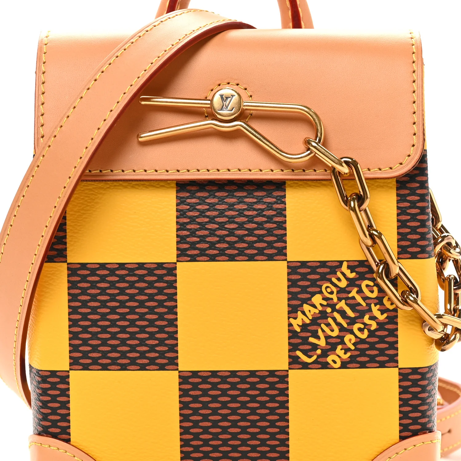 Damier Pop Nano Steamer Yellow - Image 7