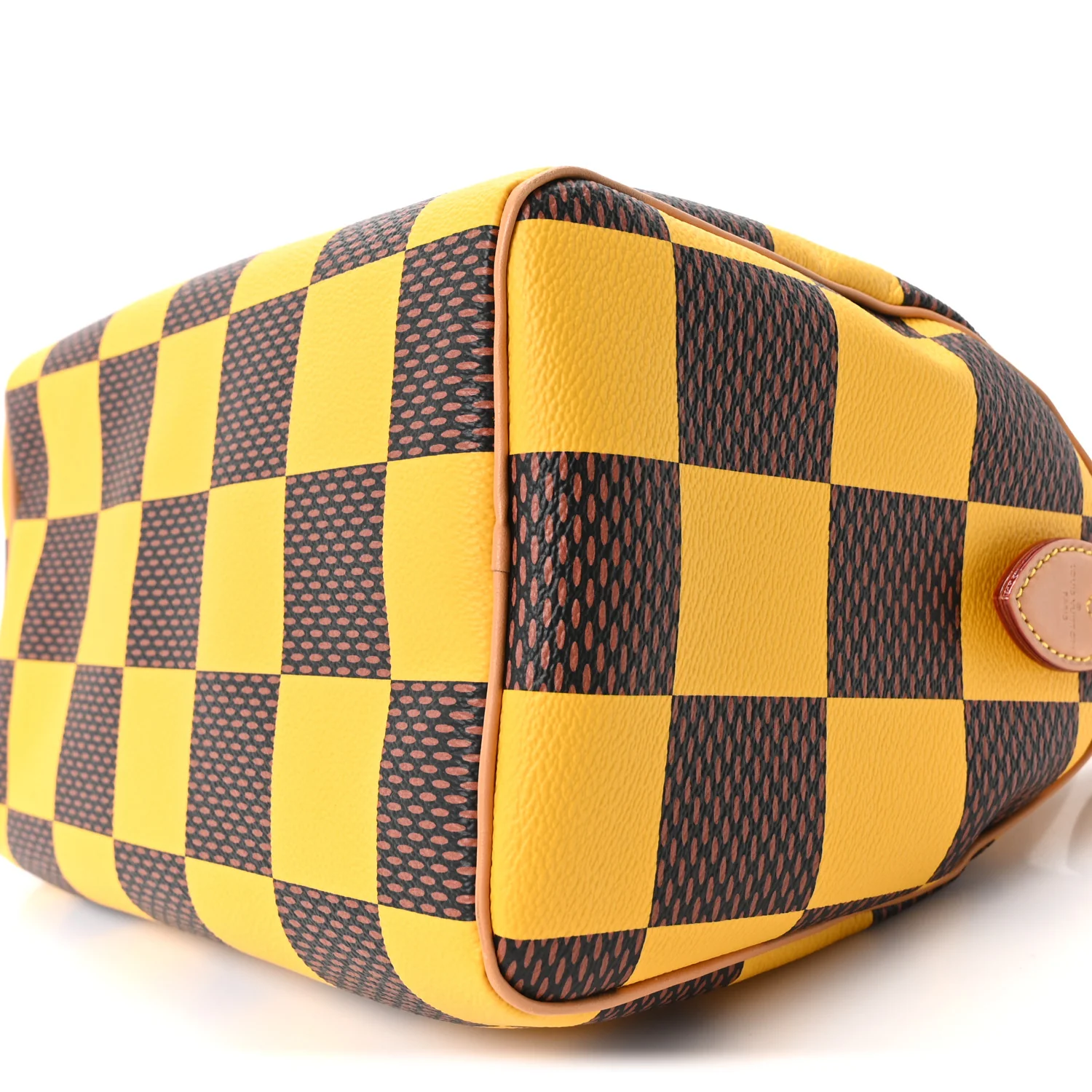 Damier Pop Speedy Bandouliere 25 Jaune Mat - Image 9