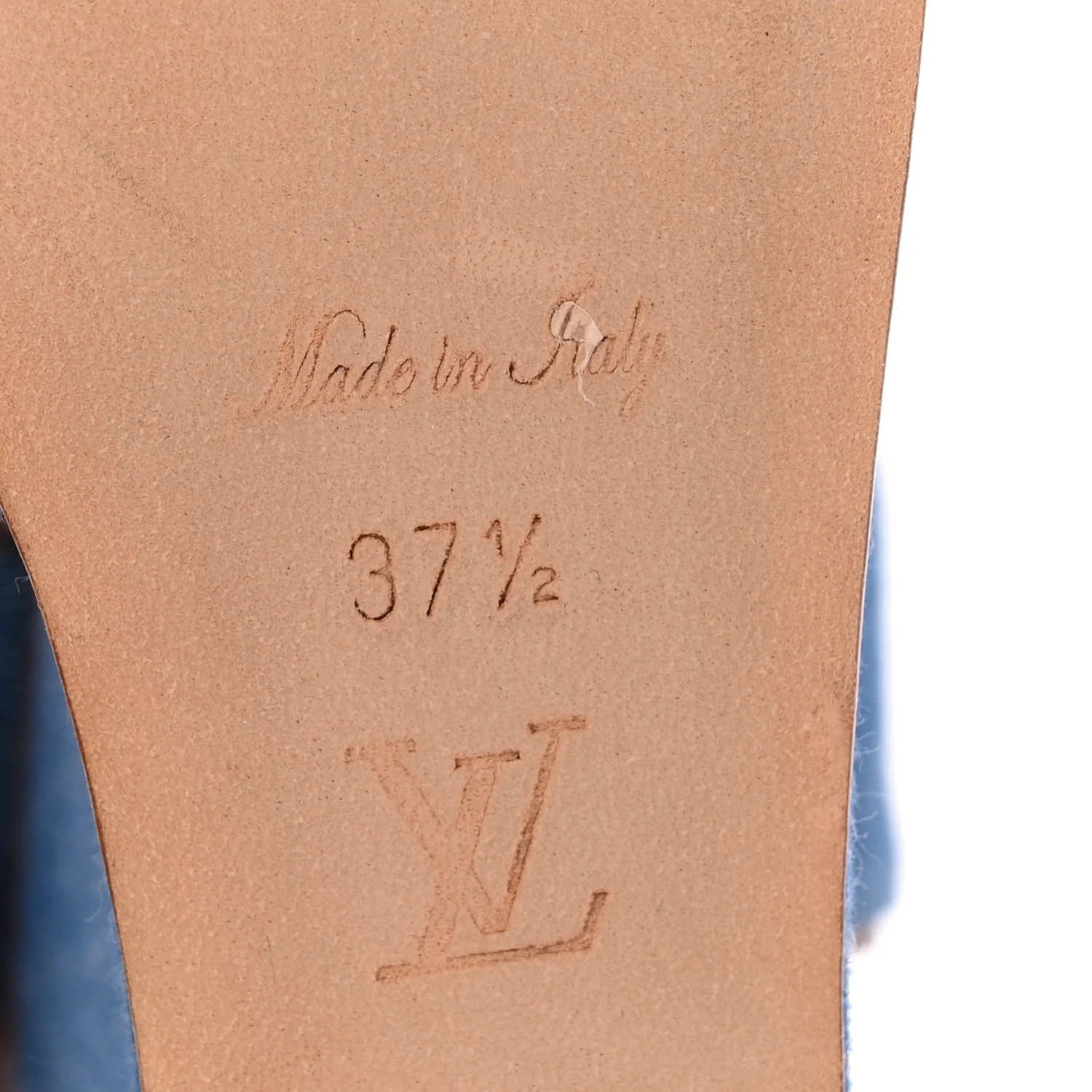 Denim Articles de Voyage Wedges 37.5 Blue - Image 8