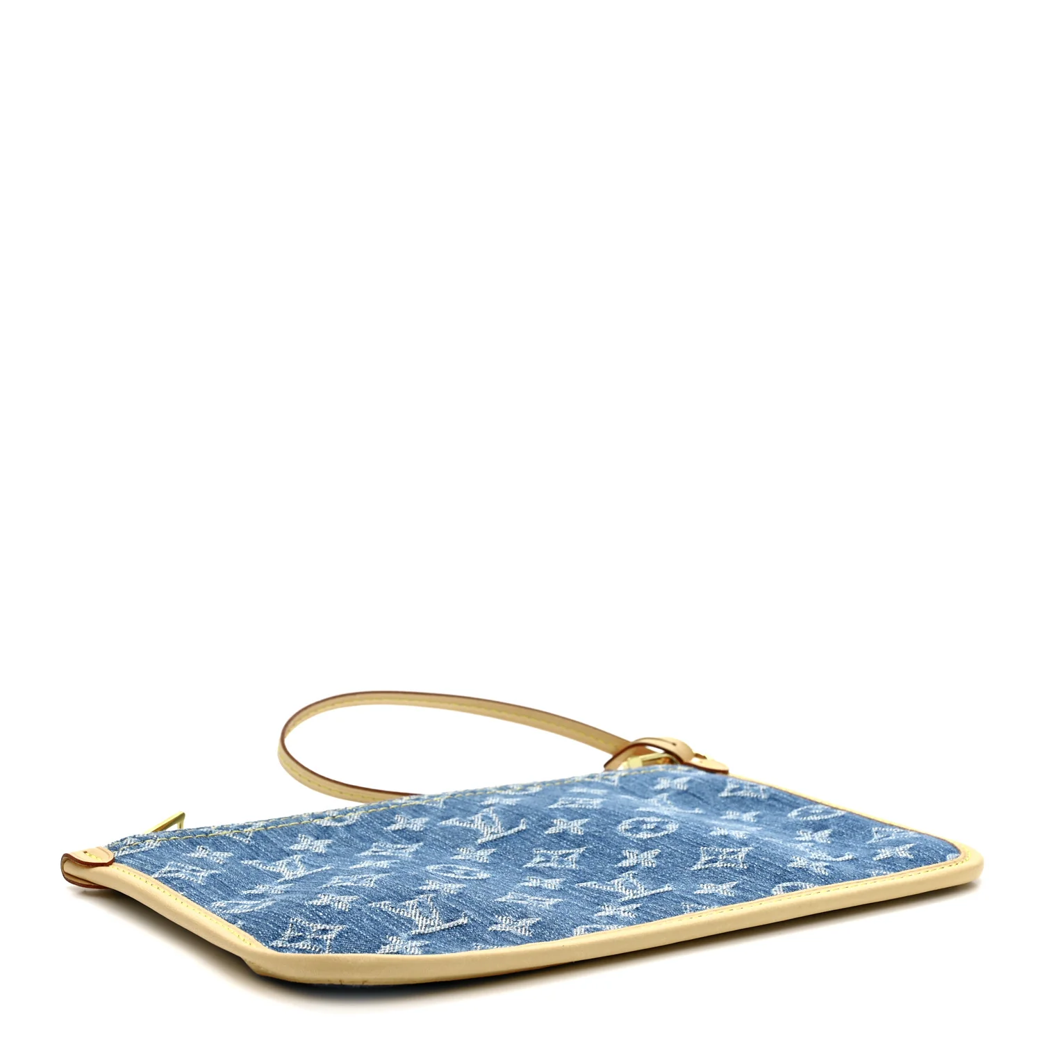 Denim Monogram Jacquard Neverfull MM GM Pochette Blue - Image 4