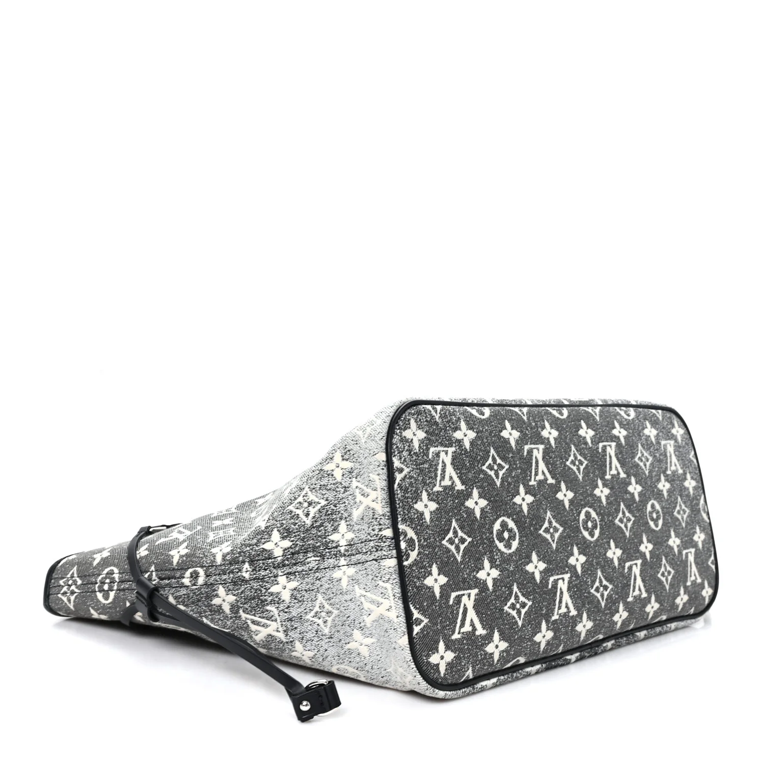 Denim Monogram Jacquard Neverfull MM Grey - Image 5