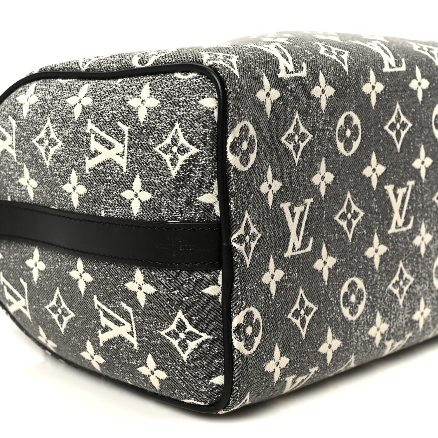 Denim Monogram Jacquard Speedy Bandouliere 25 Black - Image 11