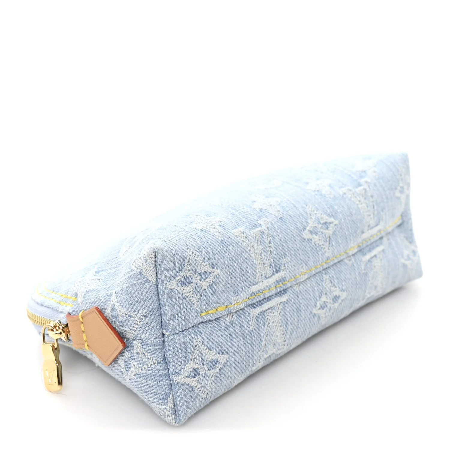 Denim Monogram Pochette Cosmetique PM Sky Blue - Image 4