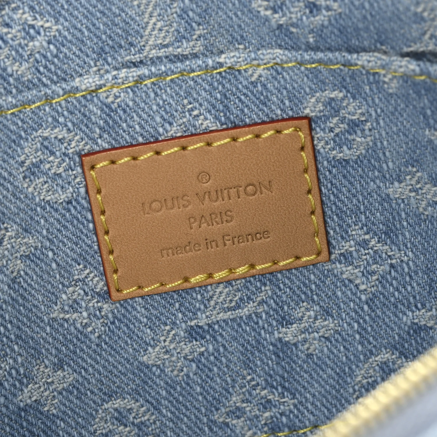Denim Monogram Pochette Cosmetique PM Sky Blue - Image 6