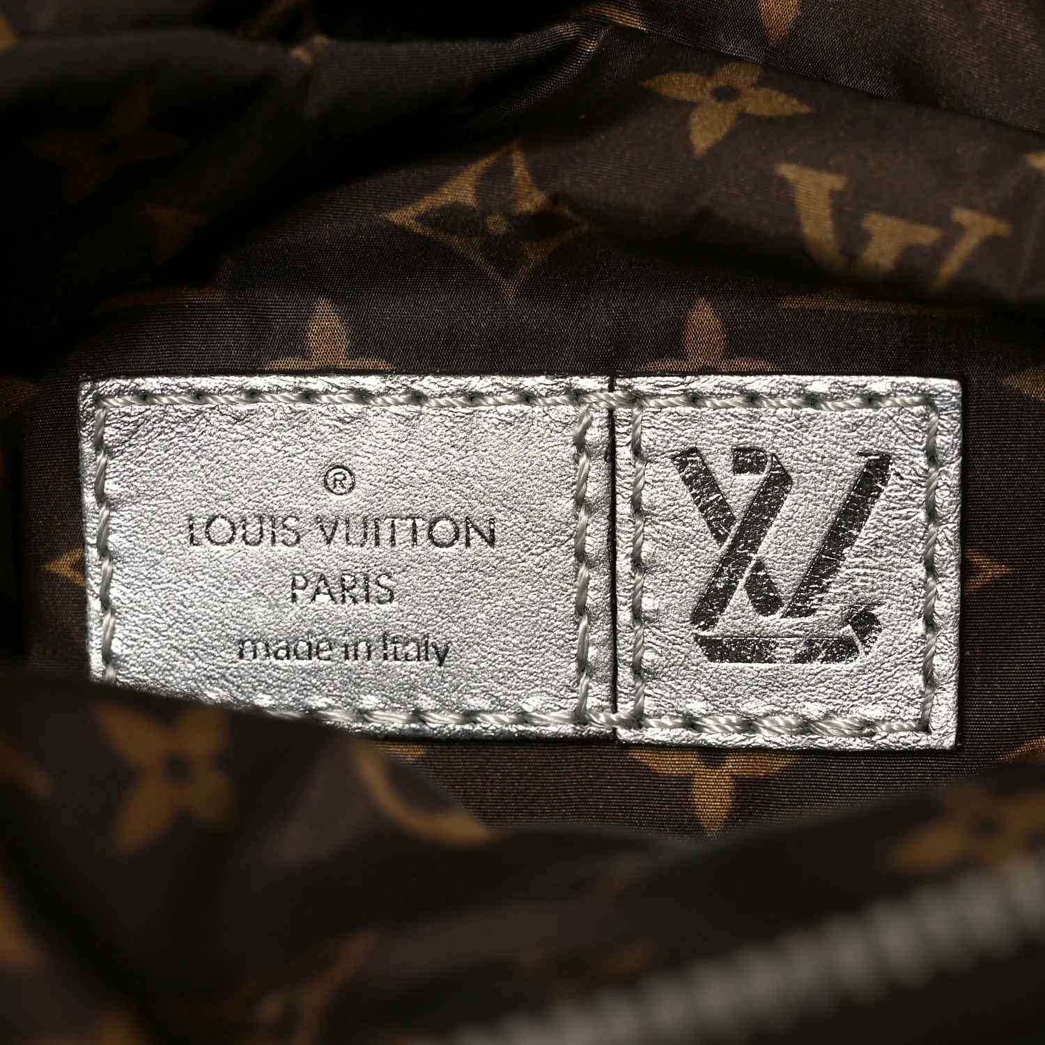 Econyl Monogram Pillow BumBag Silver - Image 6