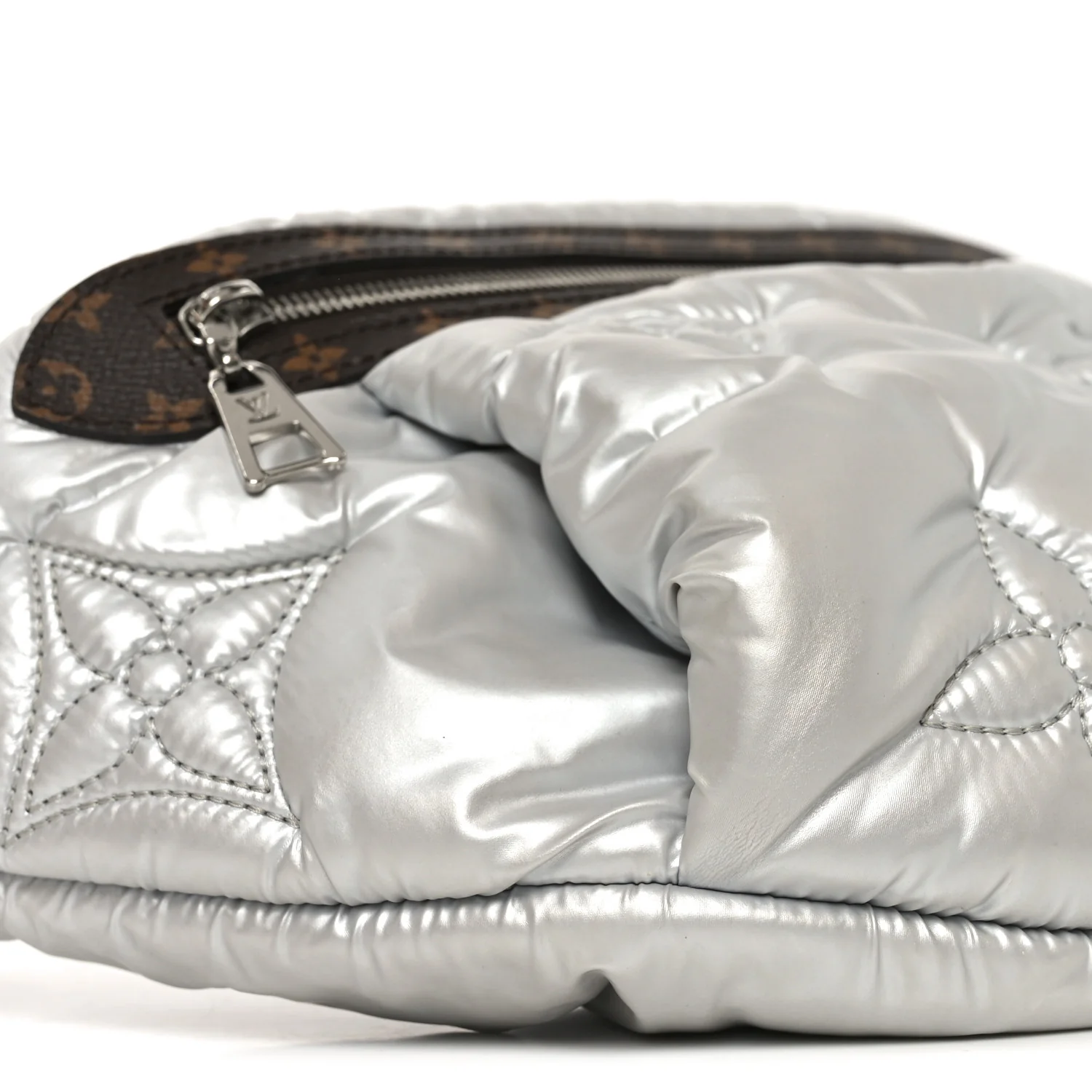 Econyl Monogram Pillow BumBag Silver - Image 8