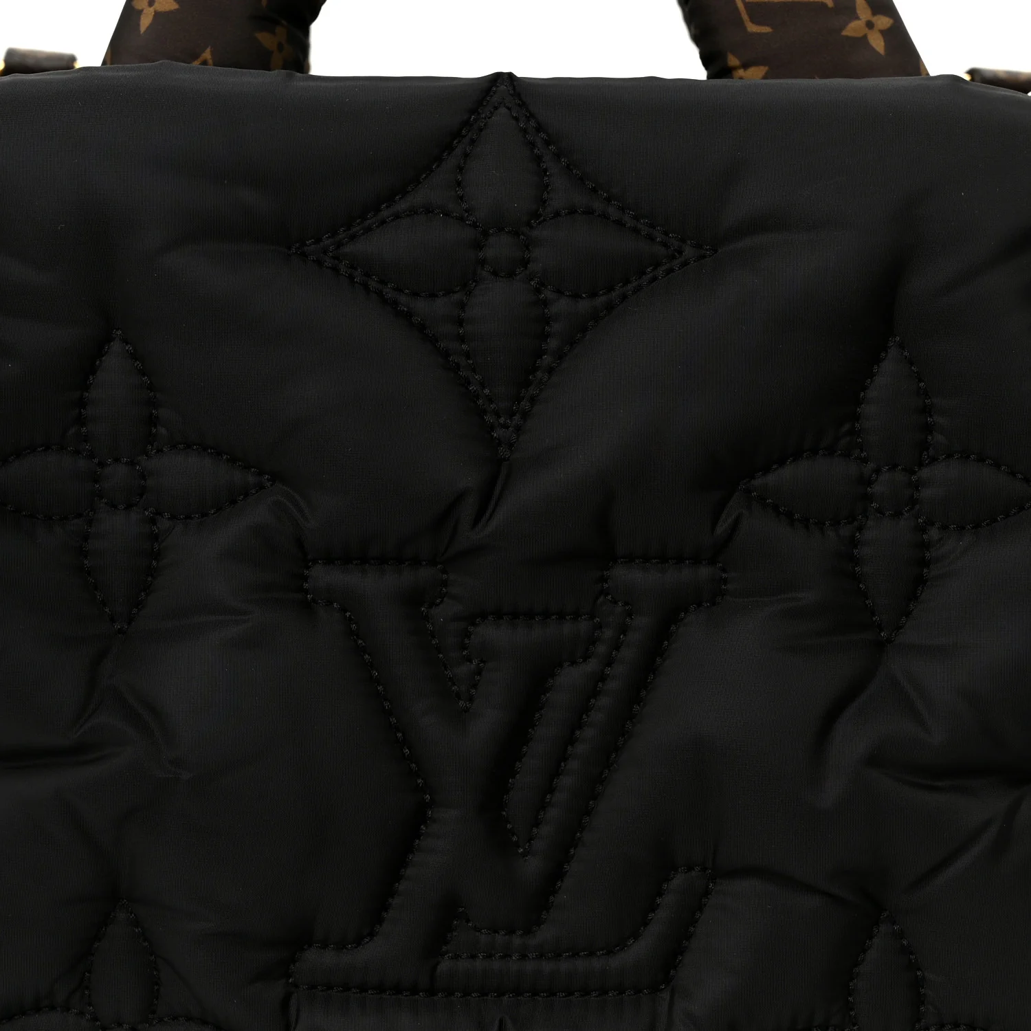 Econyl Monogram Pillow Giant Onthego MM Black - Image 6