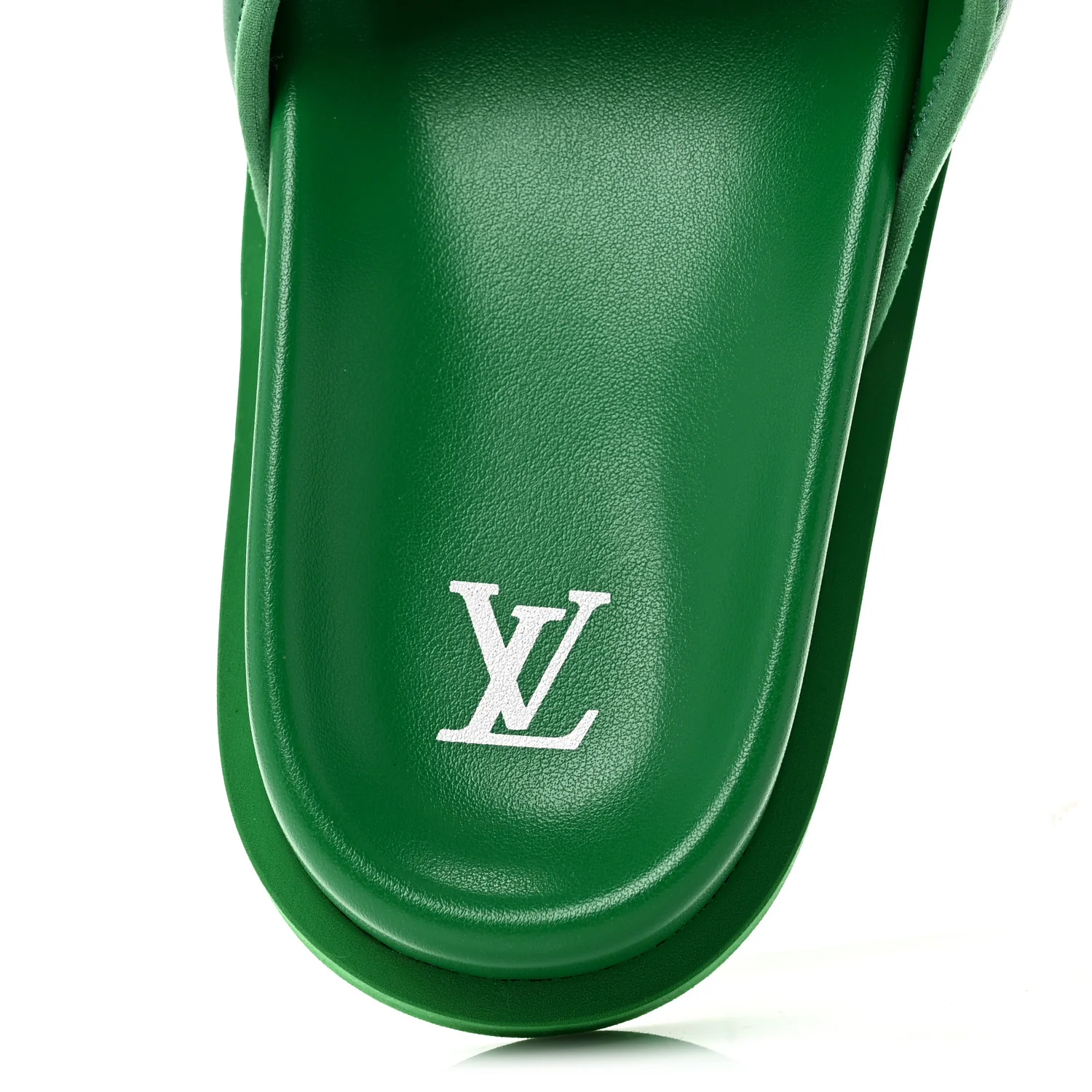 Embossed Monogram Pool Pillow Comfort Mules 9 Green - Image 9