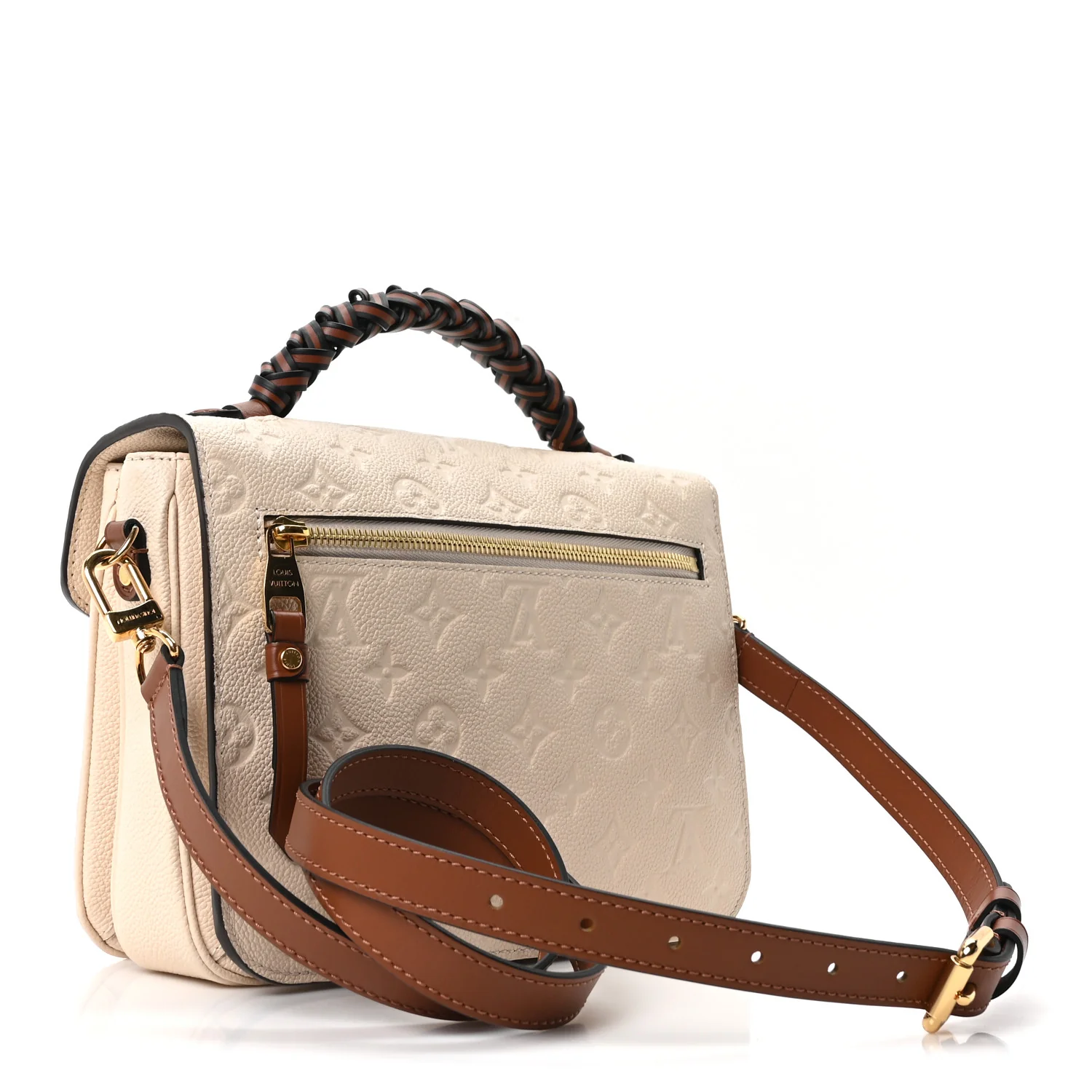 Empreinte Braided Pochette Metis Creme Beige Caramel - Image 3