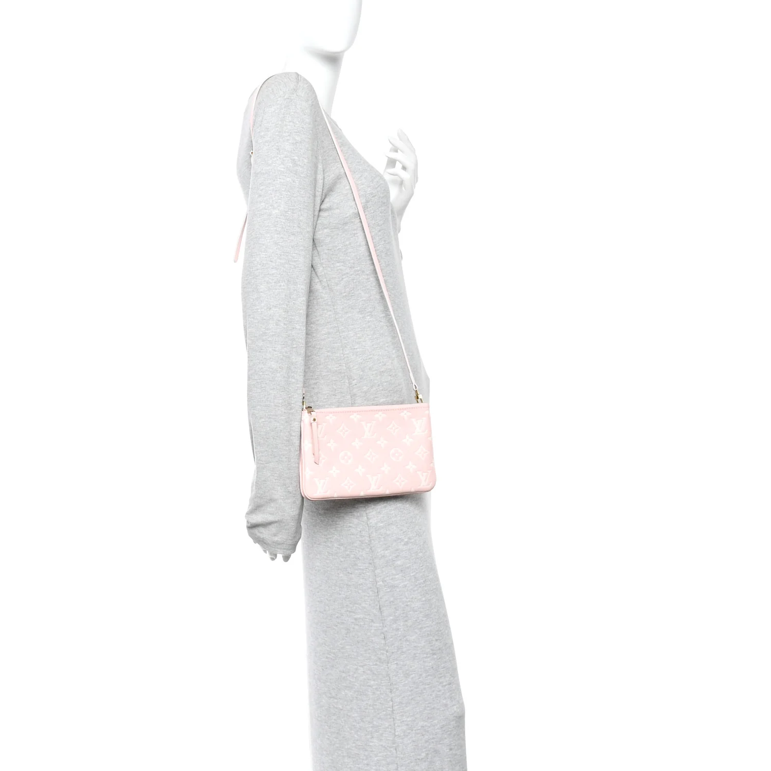 Empreinte Monogram Double Zip Pochette Rose - Image 2