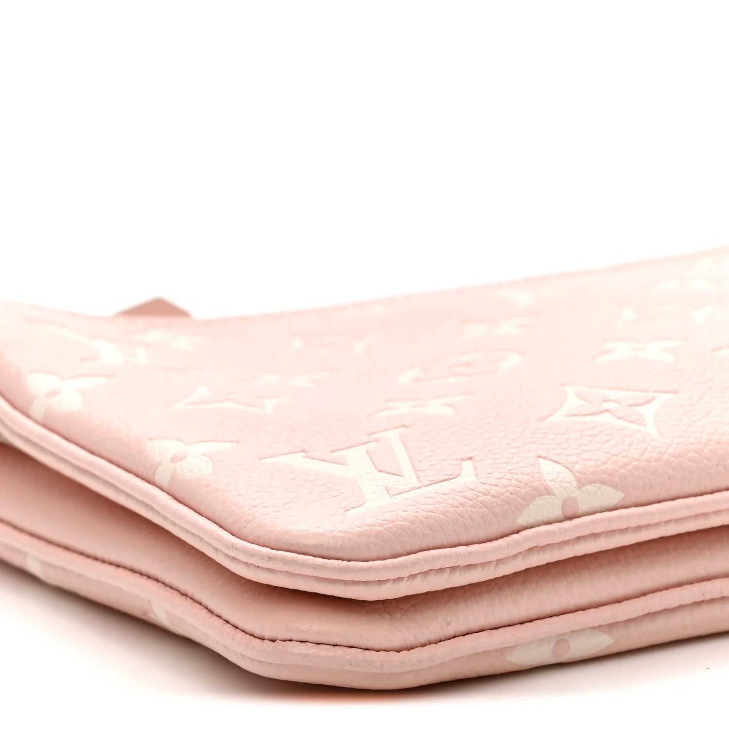 Empreinte Monogram Double Zip Pochette Rose - Image 9