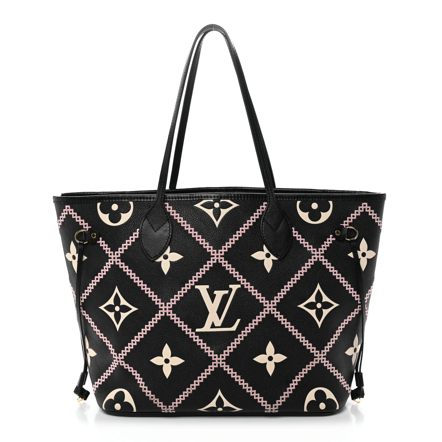 Empreinte Monogram Giant Broderies Neverfull MM Black