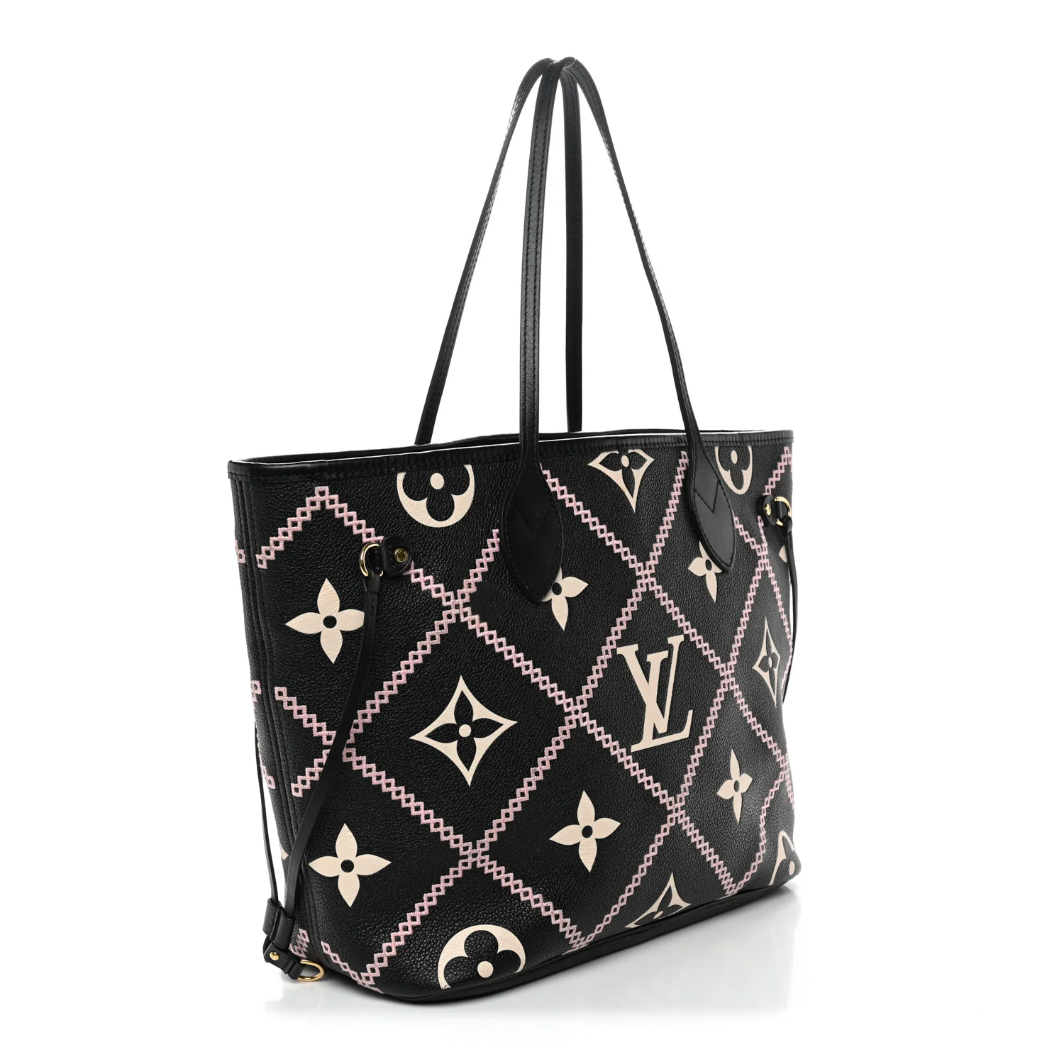 Empreinte Monogram Giant Broderies Neverfull MM Black - Image 3