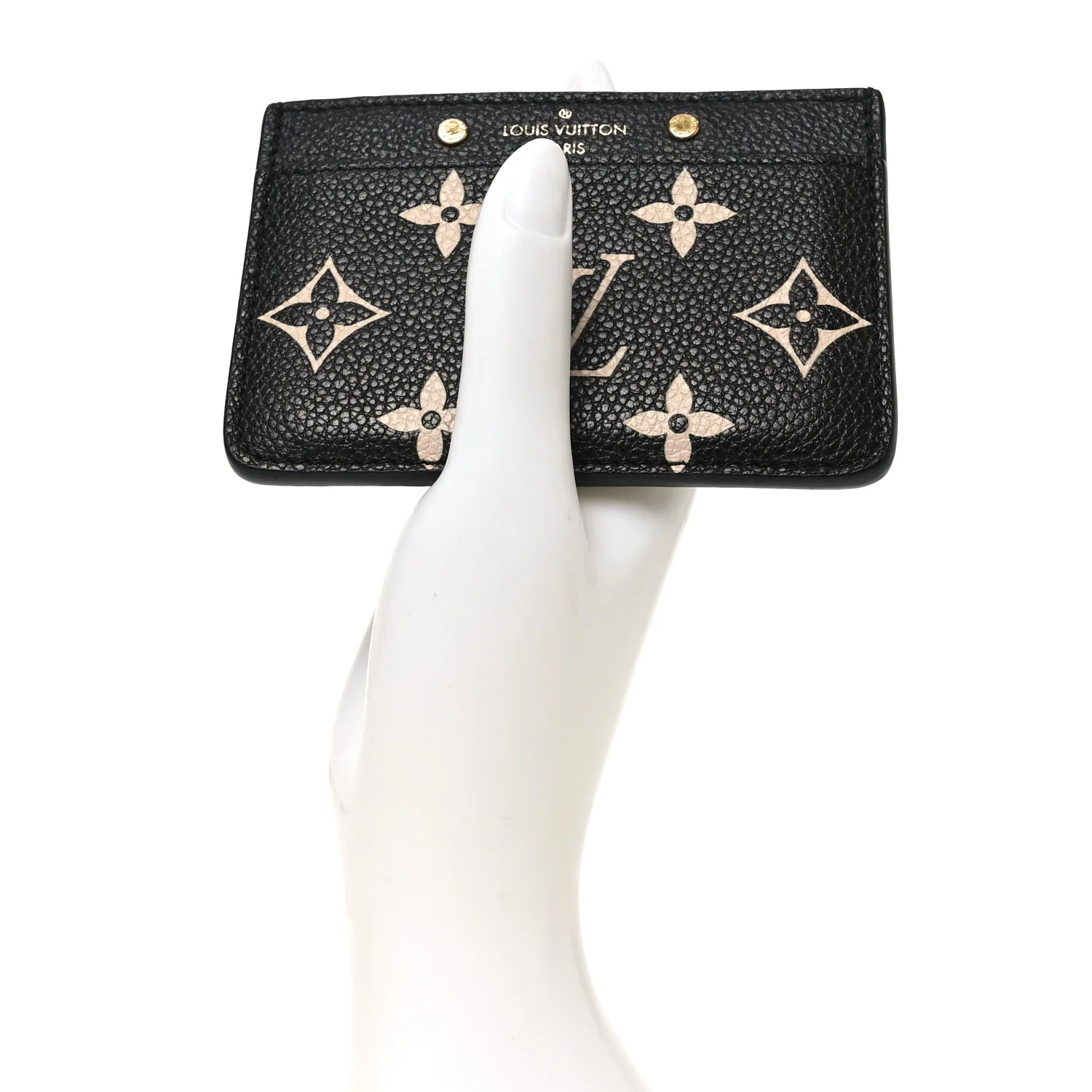 Empreinte Monogram Giant Card Holder Black Beige - Image 2