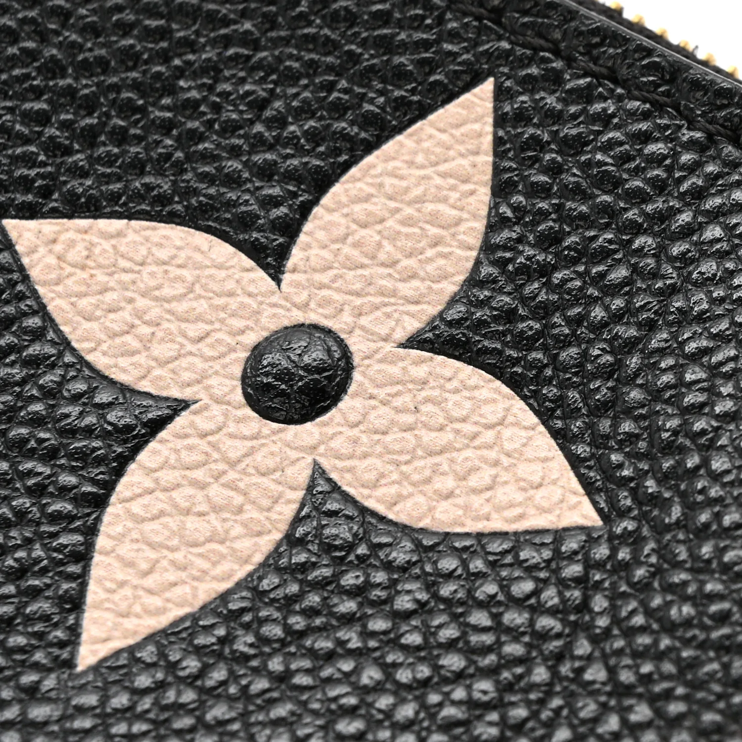 Empreinte Monogram Giant Double Zip Pochette Black Cream - Image 17