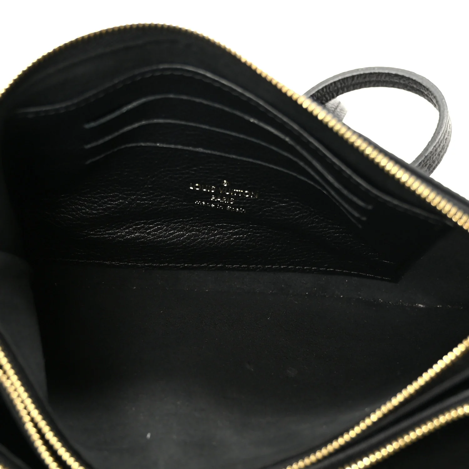 Empreinte Monogram Giant Double Zip Pochette Black Cream - Image 5