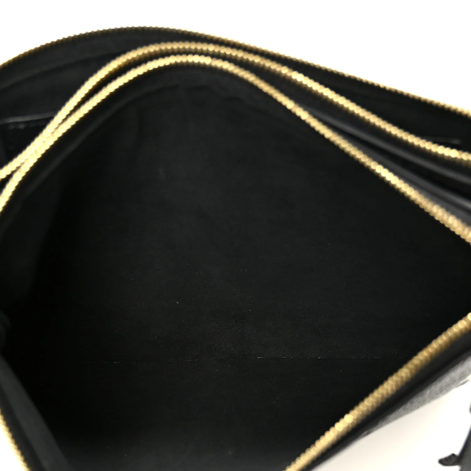 Empreinte Monogram Giant Double Zip Pochette Black Cream - Image 8