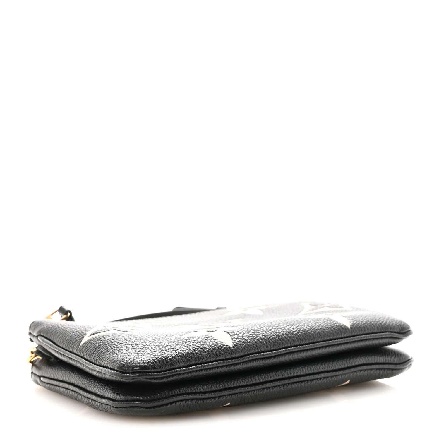 Empreinte Monogram Giant Double Zip Pochette Black Cream - Image 4