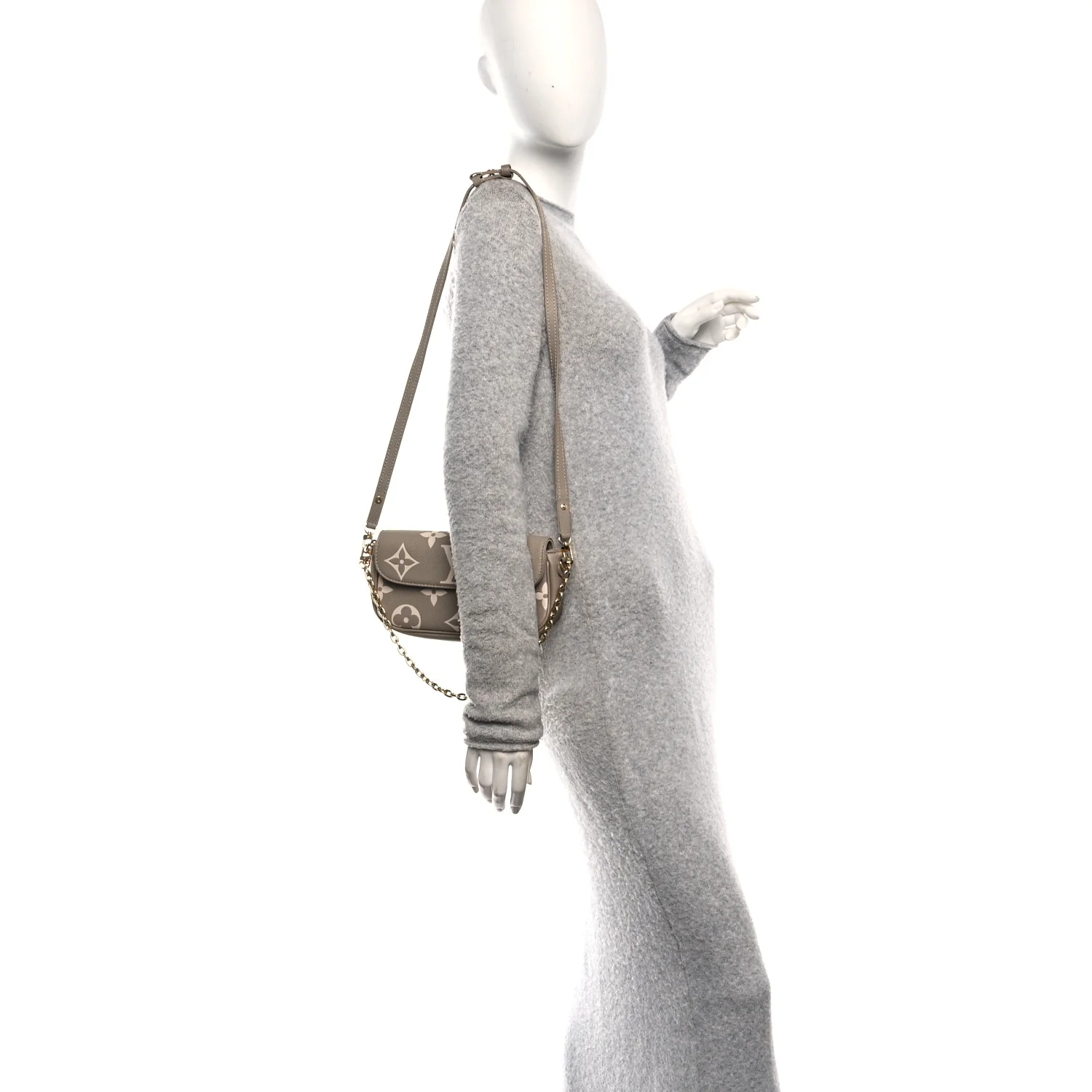 Empreinte Monogram Giant Ivy Wallet On Chain Tourterelle Creme - Image 2