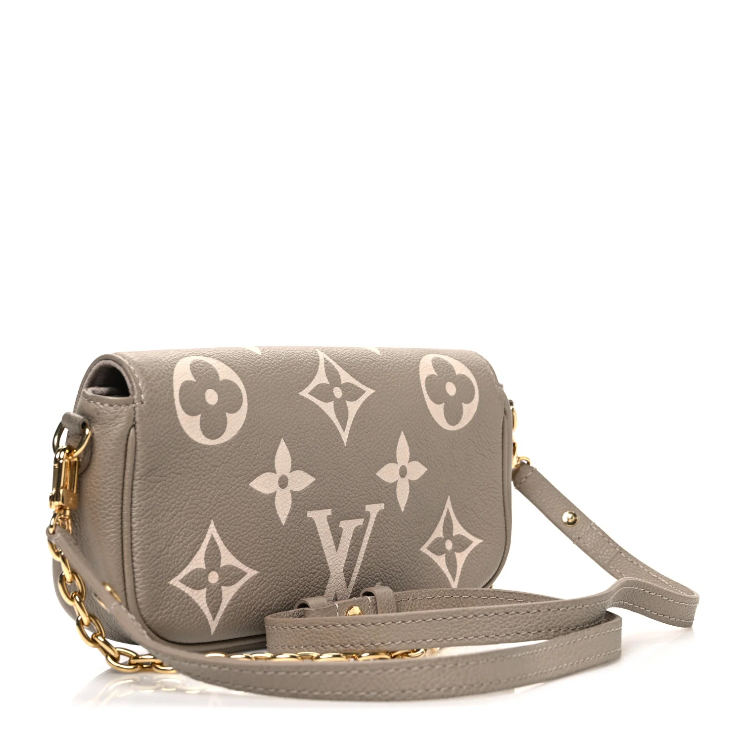 Empreinte Monogram Giant Ivy Wallet On Chain Tourterelle Creme - Image 3