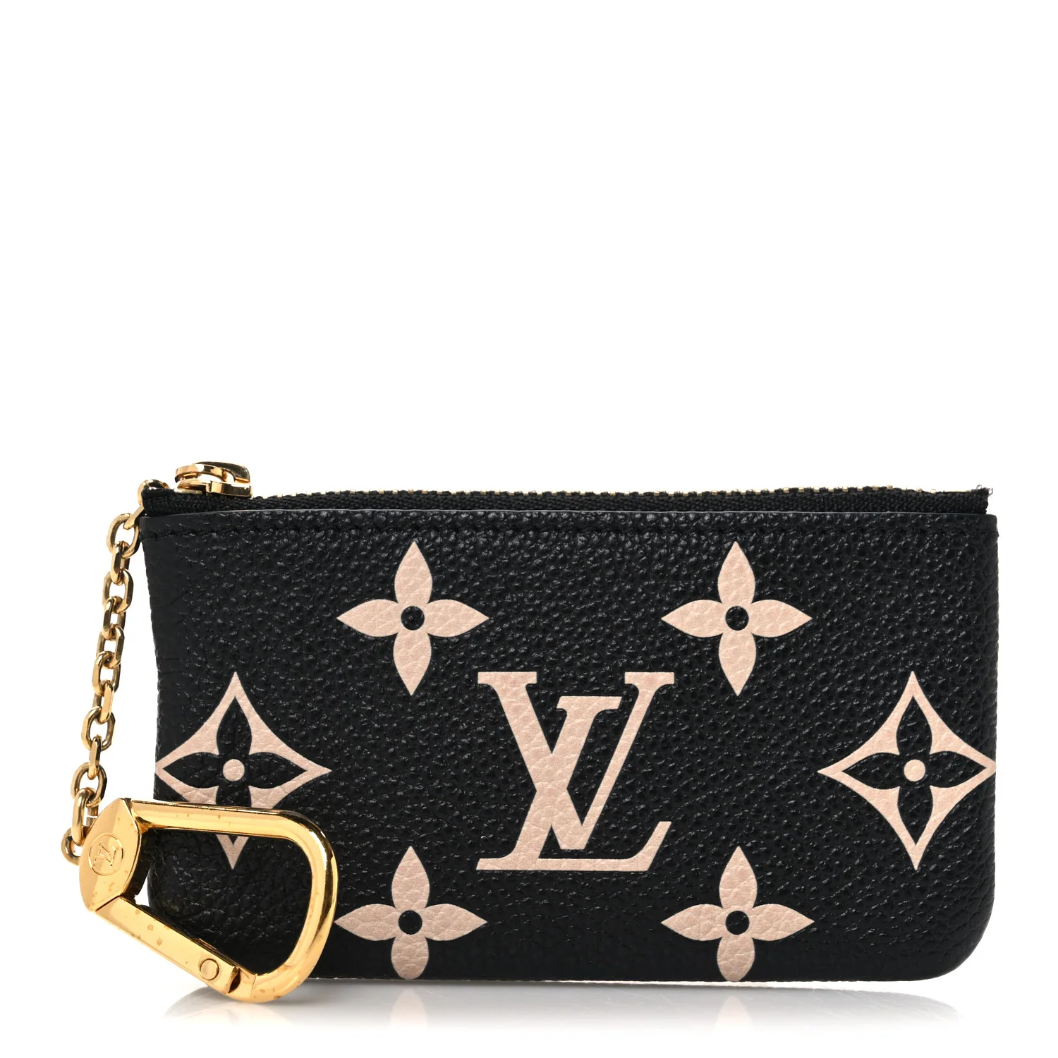 Empreinte Monogram Giant Key Pouch Black Beige
