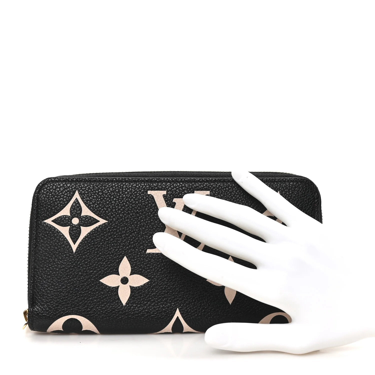 Empreinte Monogram Giant Zippy Wallet Black Beige - Image 2