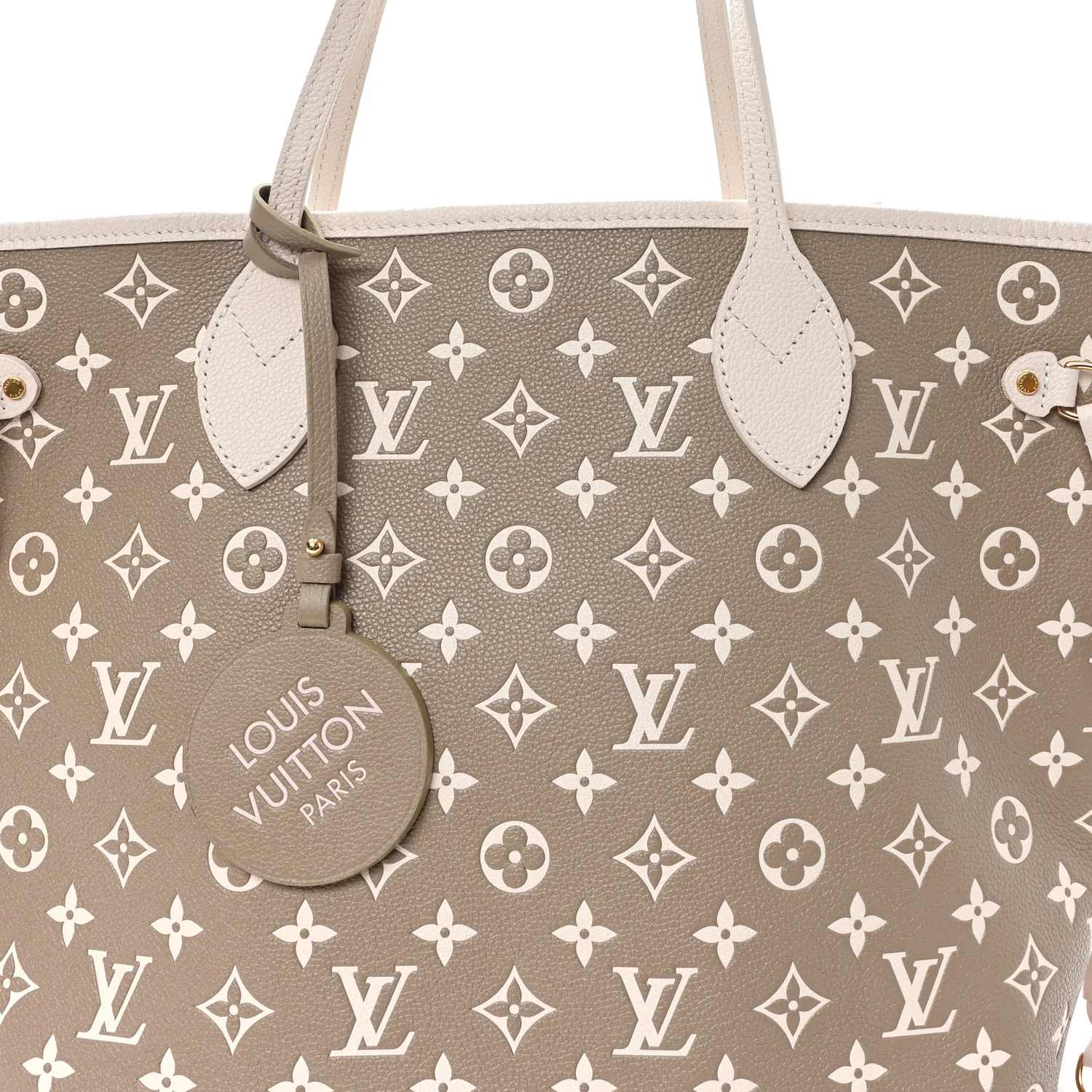 Empreinte Monogram Spring In The City Neverfull MM Kaki Beige Cream - Image 8