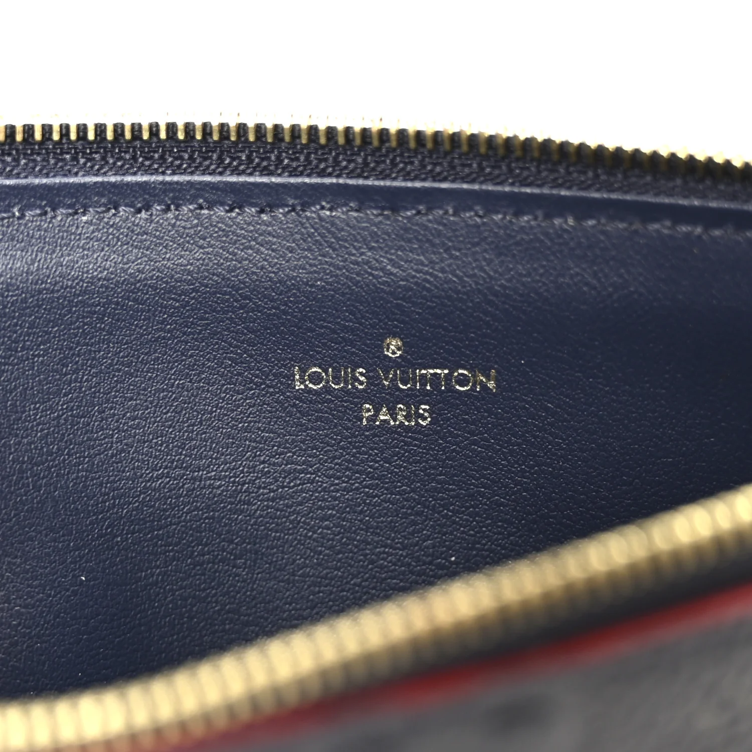 Empreinte Pochette Felicie Chain Wallet Marine Rouge - Image 12