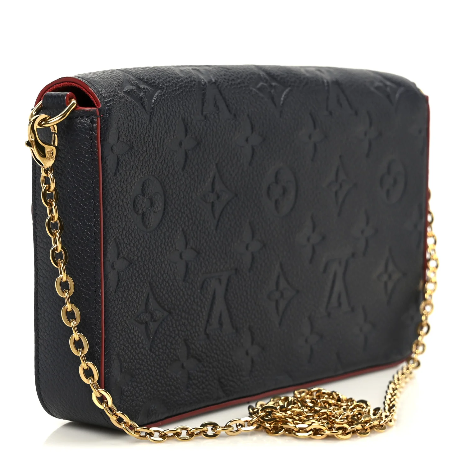 Empreinte Pochette Felicie Chain Wallet Marine Rouge - Image 4