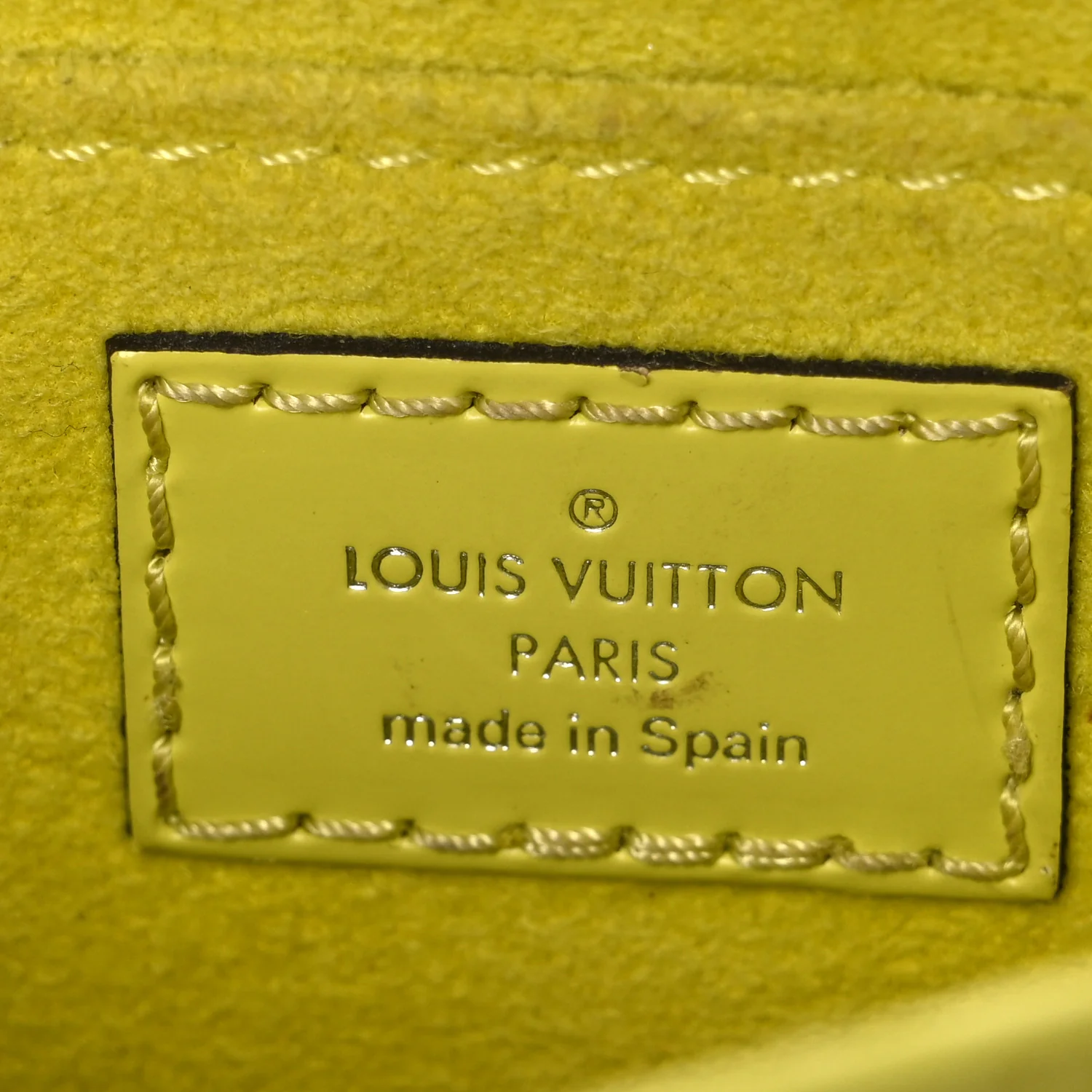Epi Petit Sac Plat Yellow Citron - Image 6