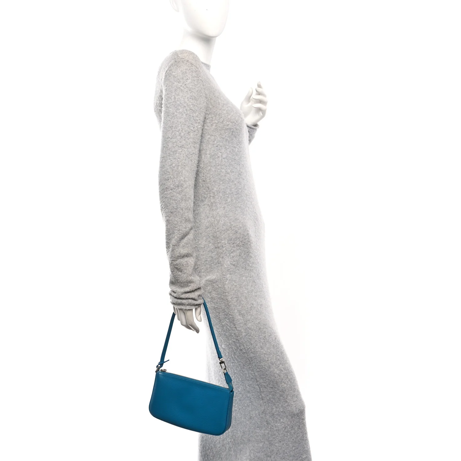 Epi Pochette Accessories NM Cyan - Image 2