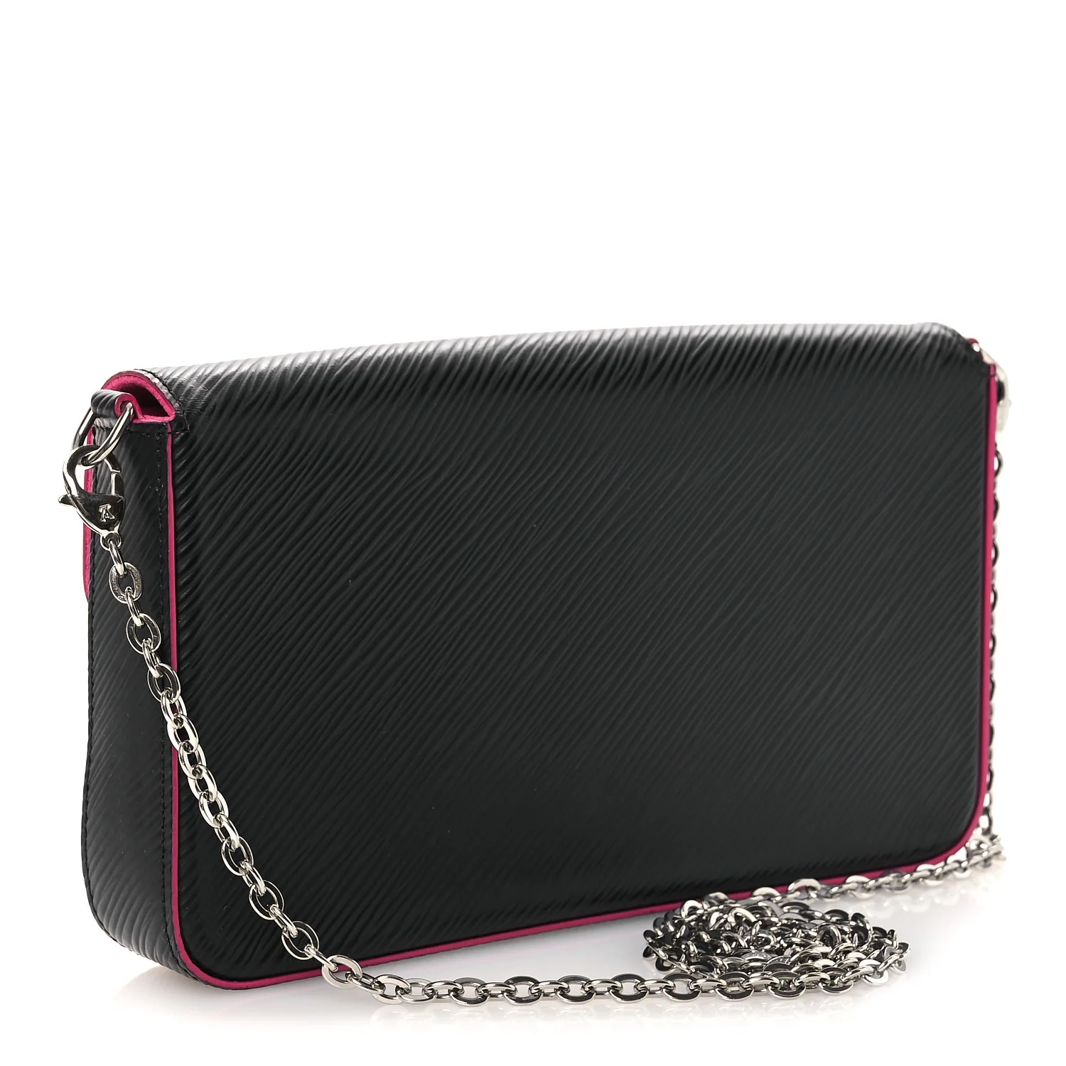 Epi Pochette Felicie Black Hot Pink - Image 4