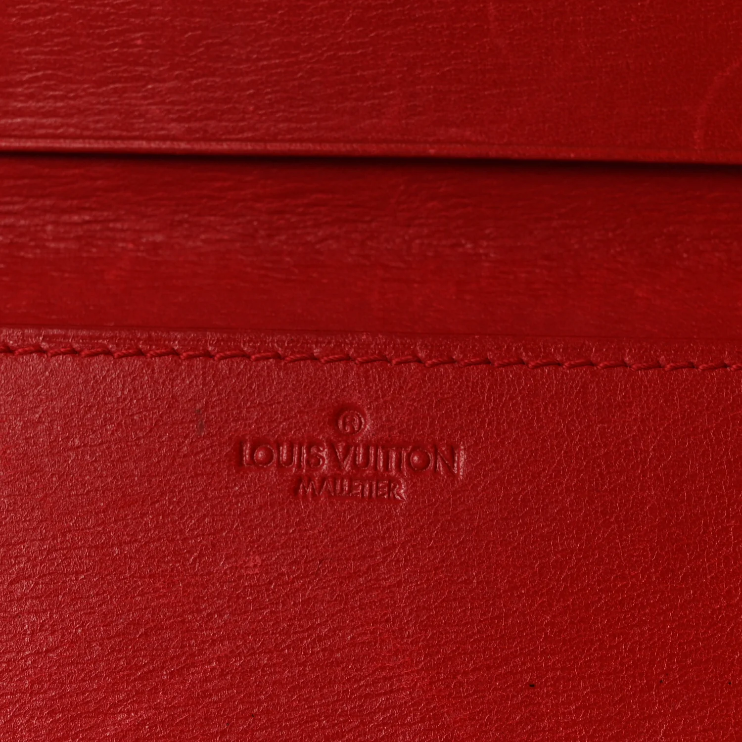 Epi Simple Checkbook Cover Castillan Red - Image 6