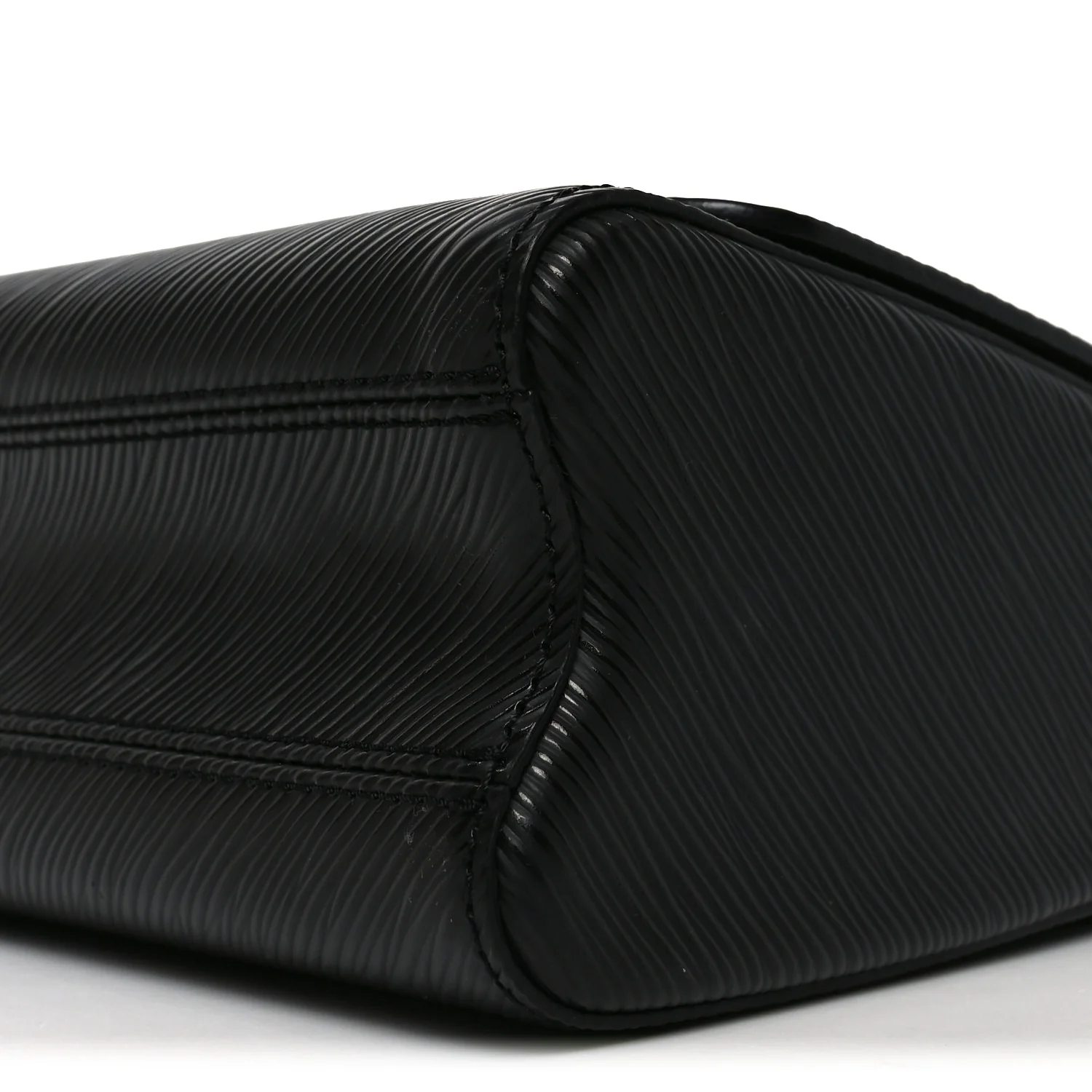 Epi Studded Sol Twist Shoulder Bag MM Black - Image 9