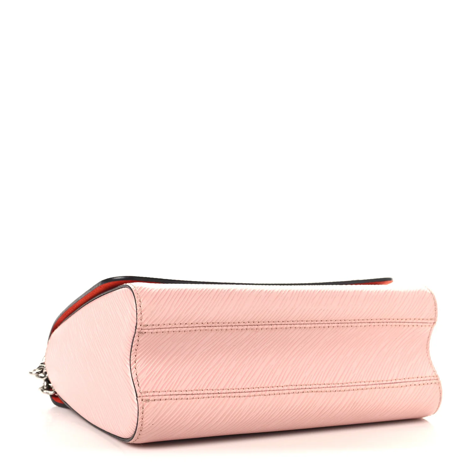 Epi Travel Stickers Twist Shoulder Bag Rose Ballerine - Image 4