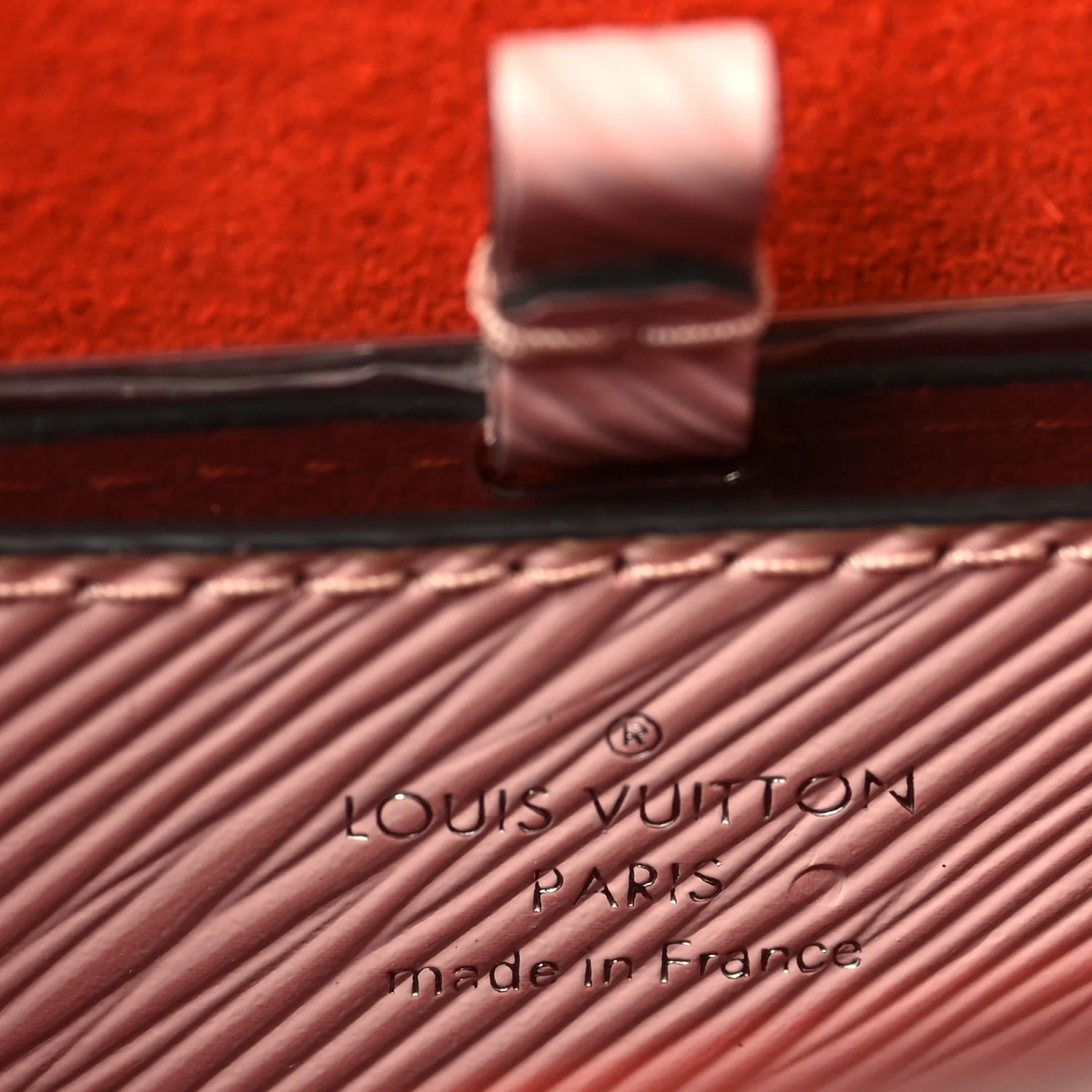 Epi Travel Stickers Twist Shoulder Bag Rose Ballerine - Image 6