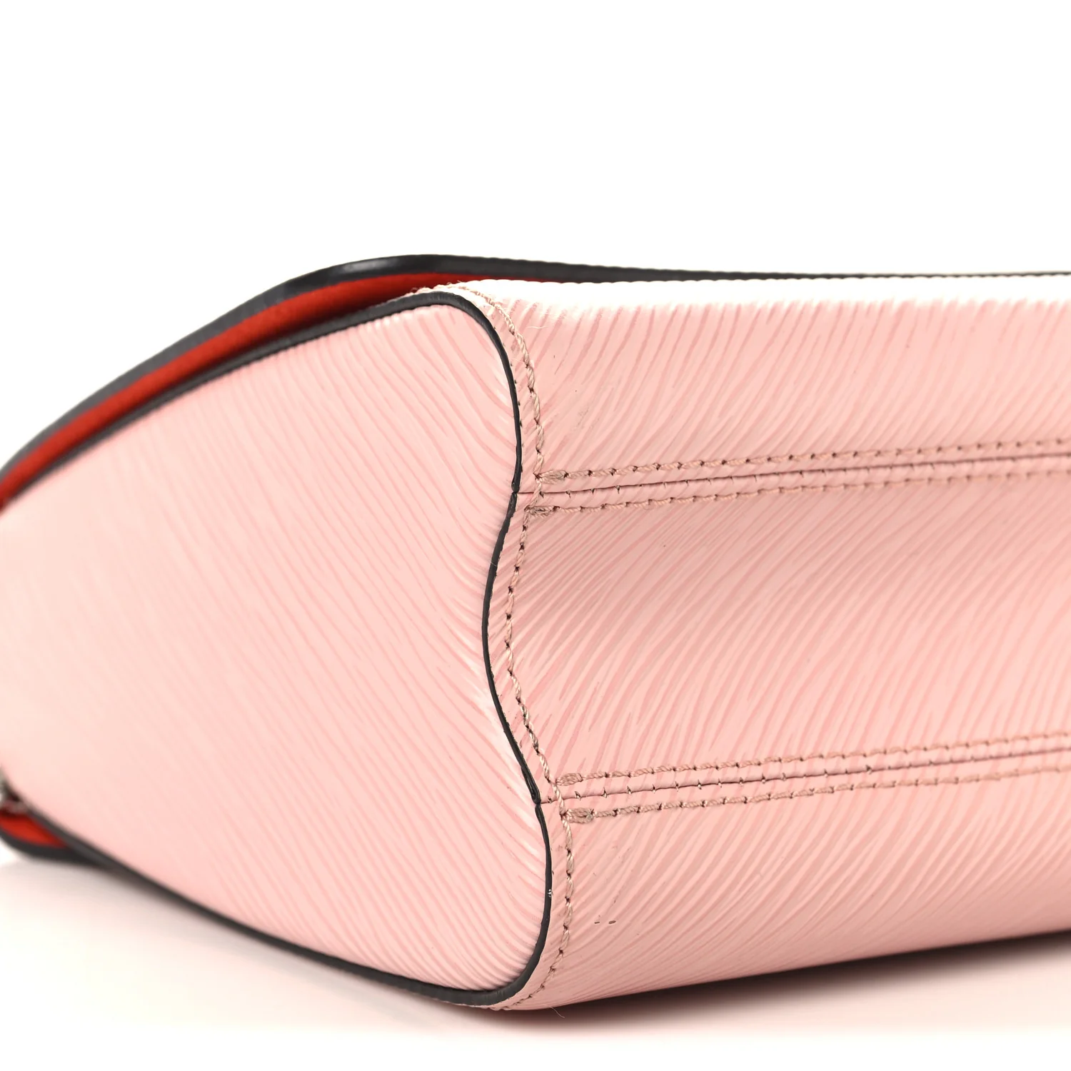Epi Travel Stickers Twist Shoulder Bag Rose Ballerine - Image 8
