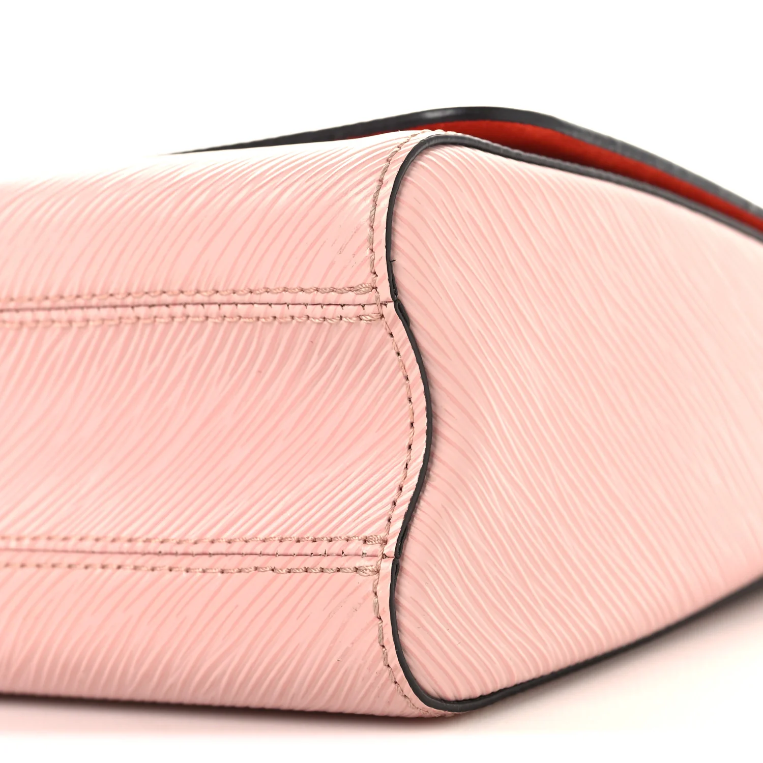 Epi Travel Stickers Twist Shoulder Bag Rose Ballerine - Image 9