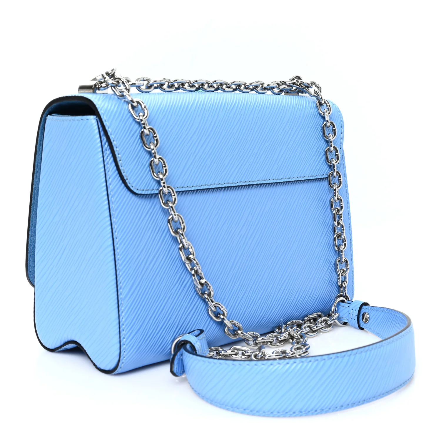 Epi Tropical Birds Twist Shoulder Bag MM Bleuet - Image 4
