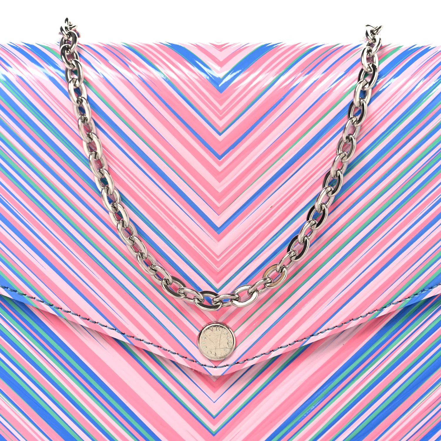 Epi Tropical Pochette Felicie Blue Rose - Image 8