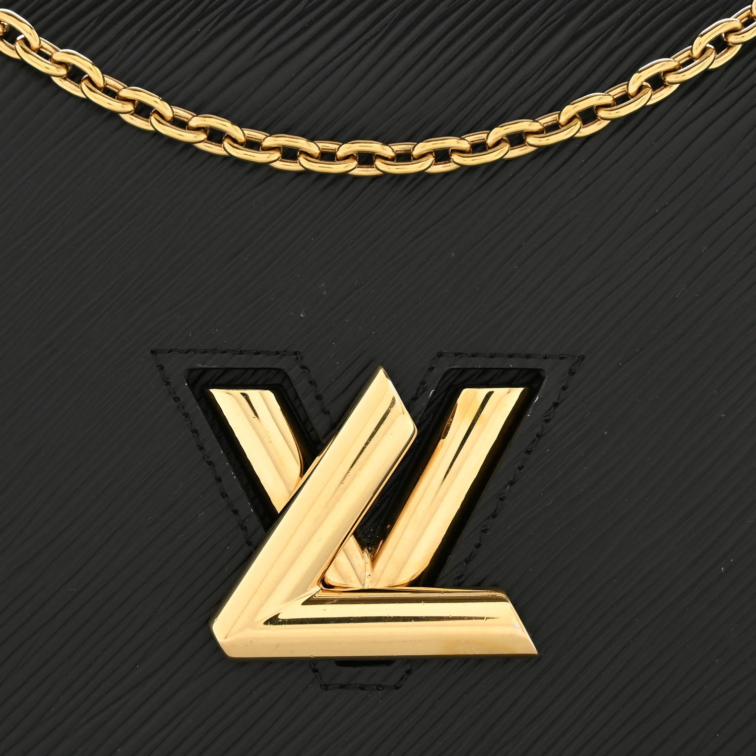 Epi Twist Belt Chain Wallet Black - Image 11
