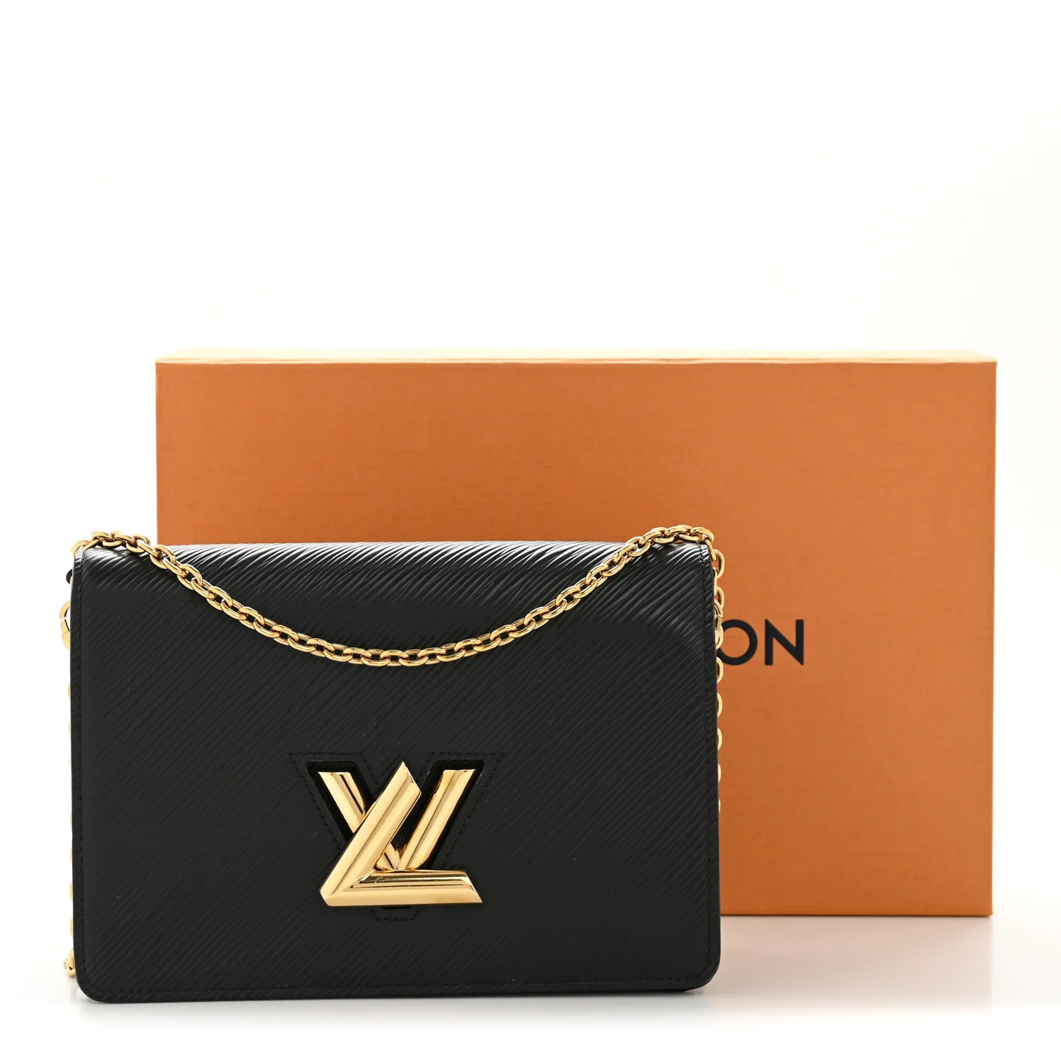 Epi Twist Belt Chain Wallet Black - Image 12