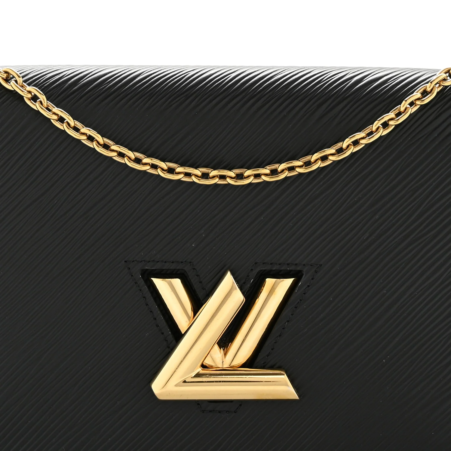 Epi Twist Belt Chain Wallet Black - Image 7