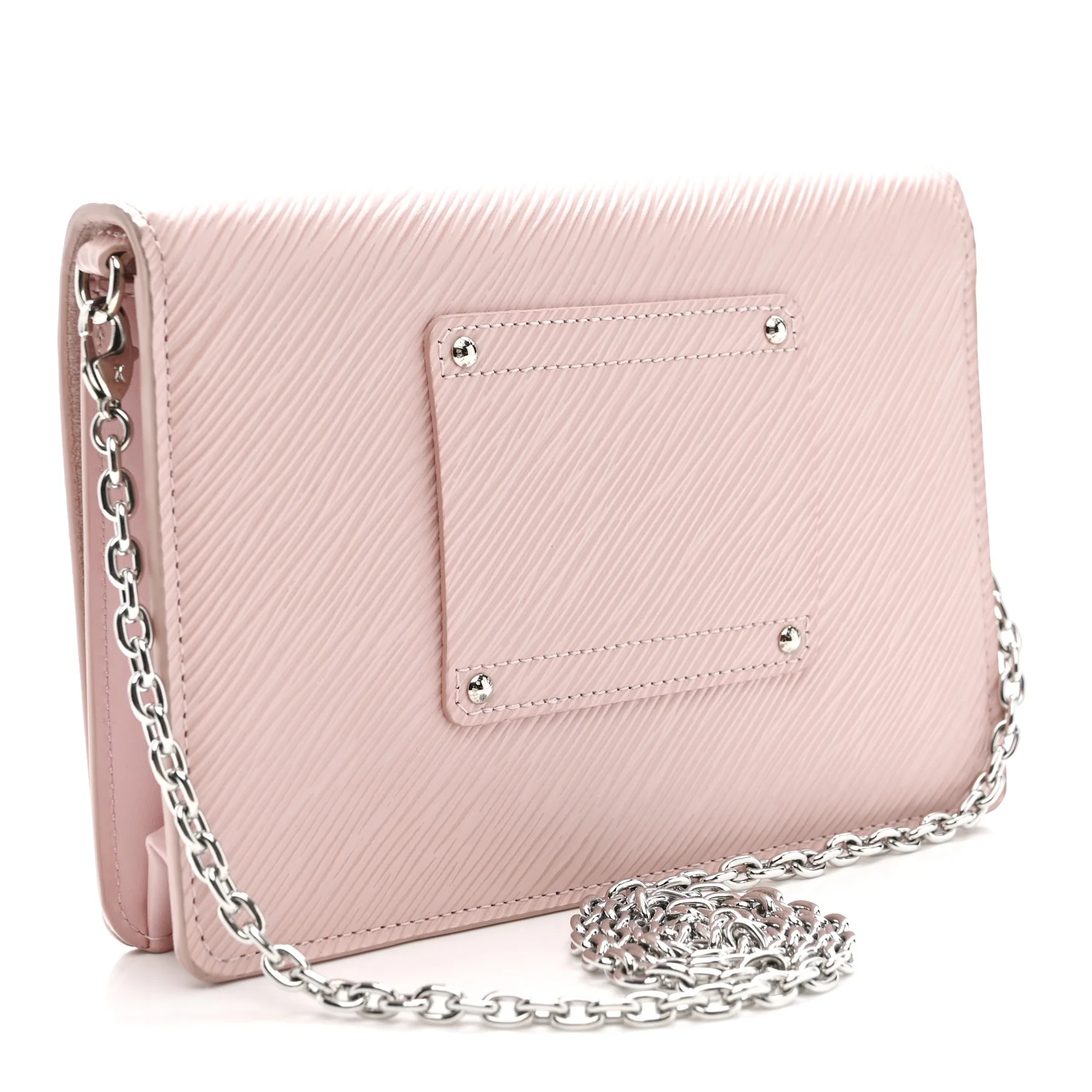 Epi Twist Belt Chain Wallet Rose Ballerine - Image 3