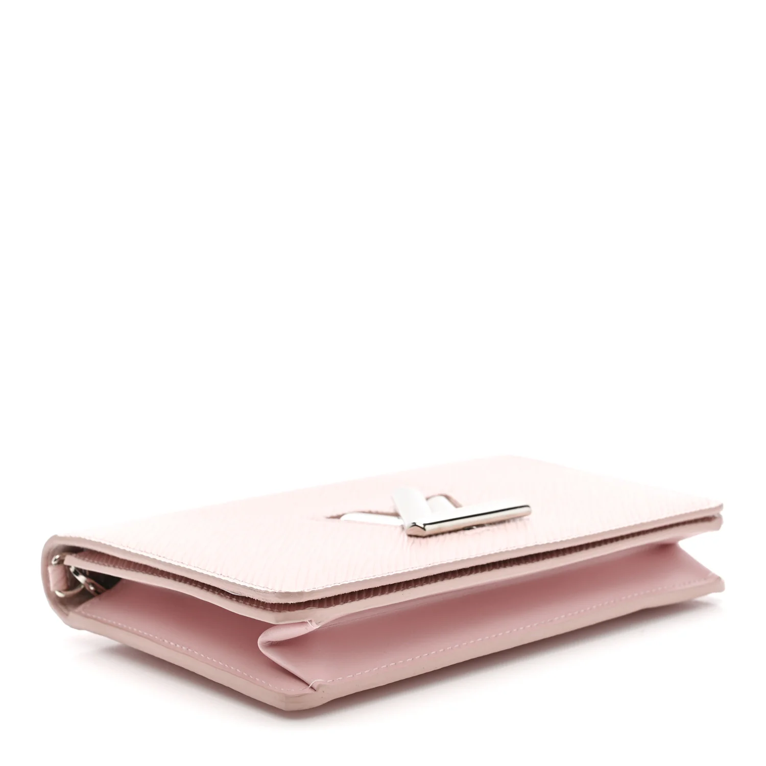 Epi Twist Belt Chain Wallet Rose Ballerine - Image 4