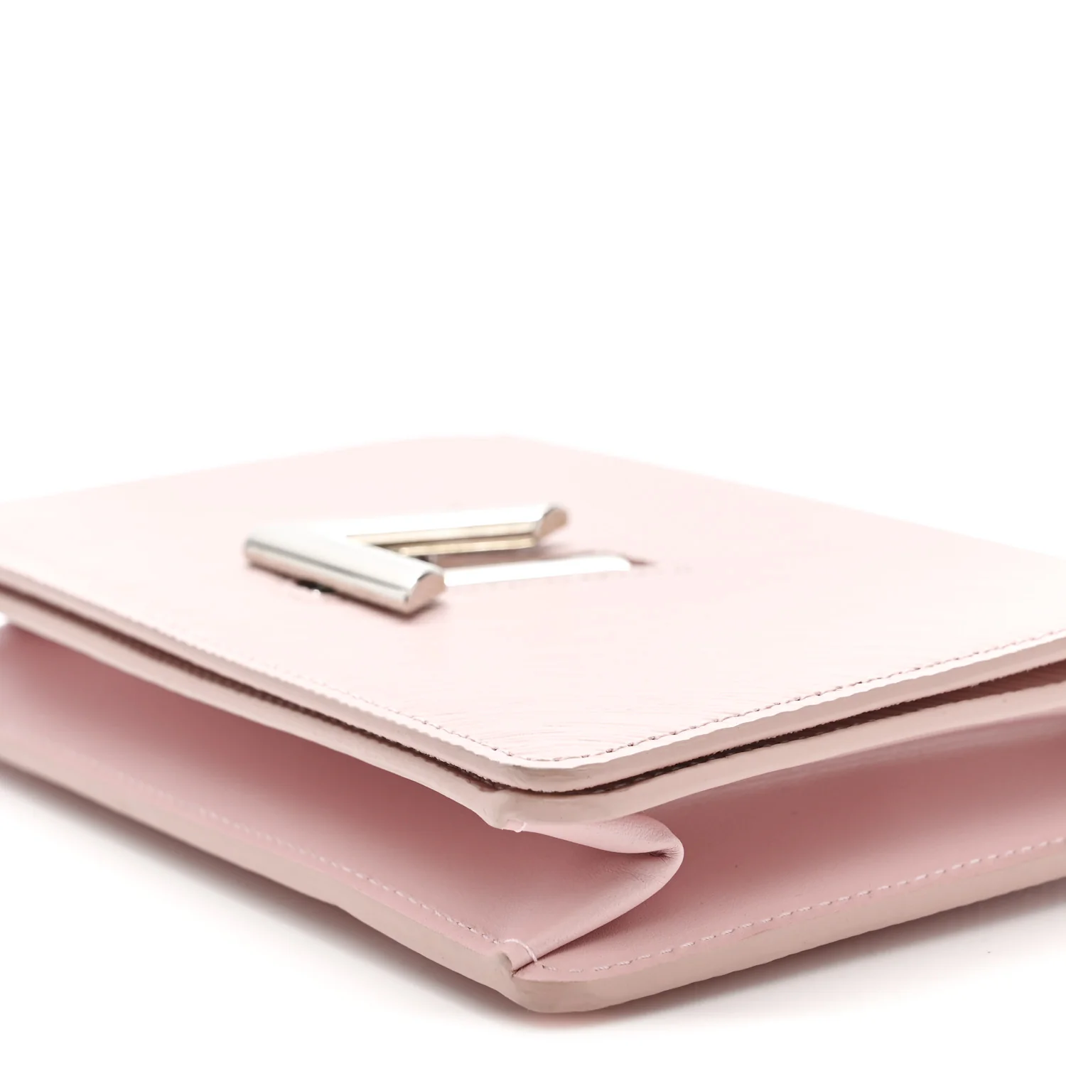 Epi Twist Belt Chain Wallet Rose Ballerine - Image 9