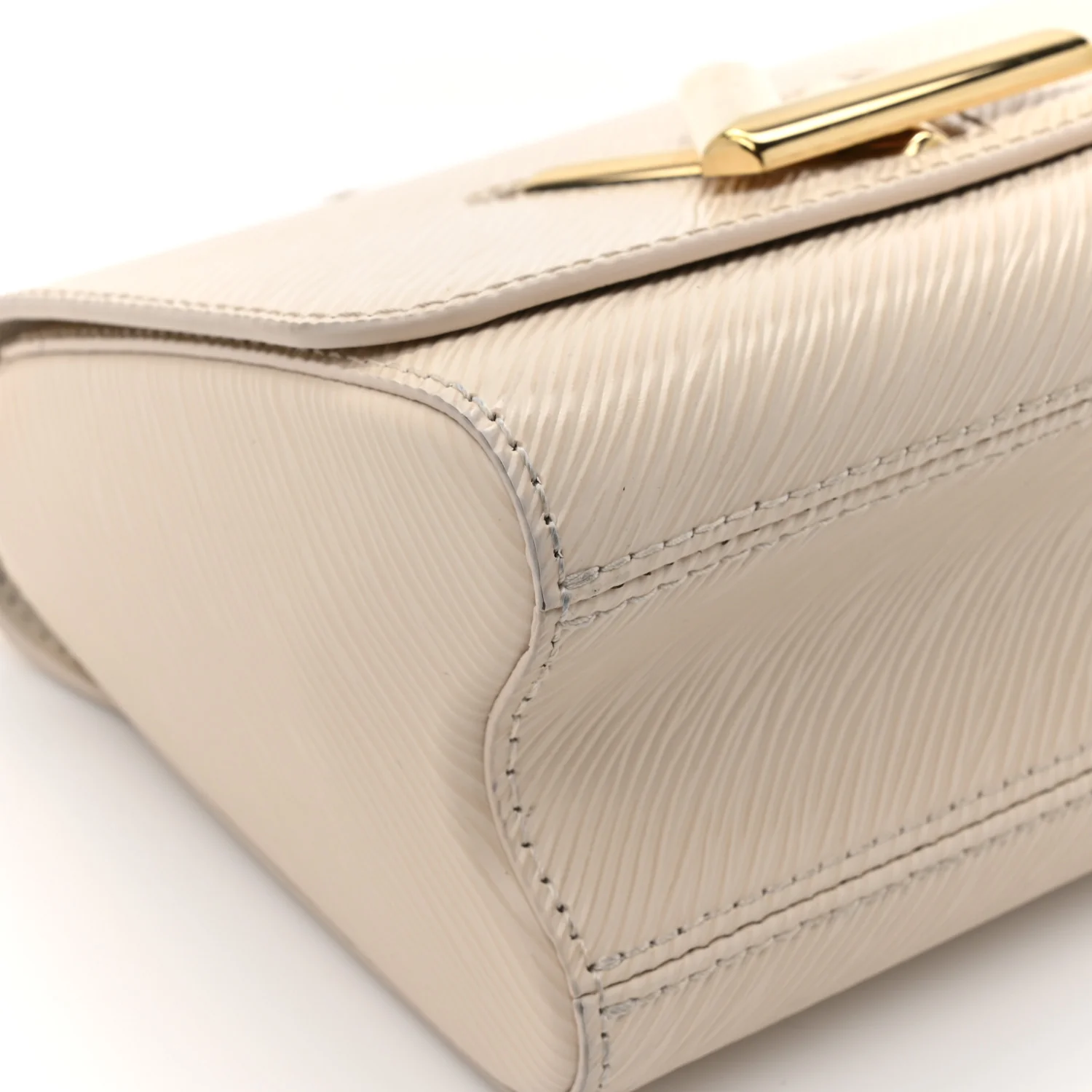 Epi Twist Braided Chain Shoulder Bag PM Quartz White - Image 12