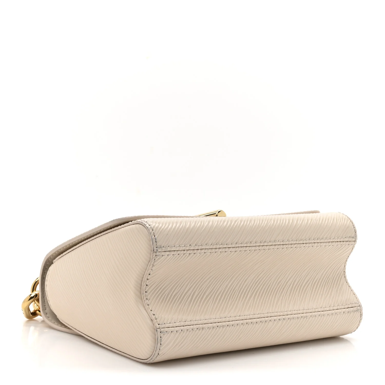Epi Twist Braided Chain Shoulder Bag PM Quartz White - Image 4