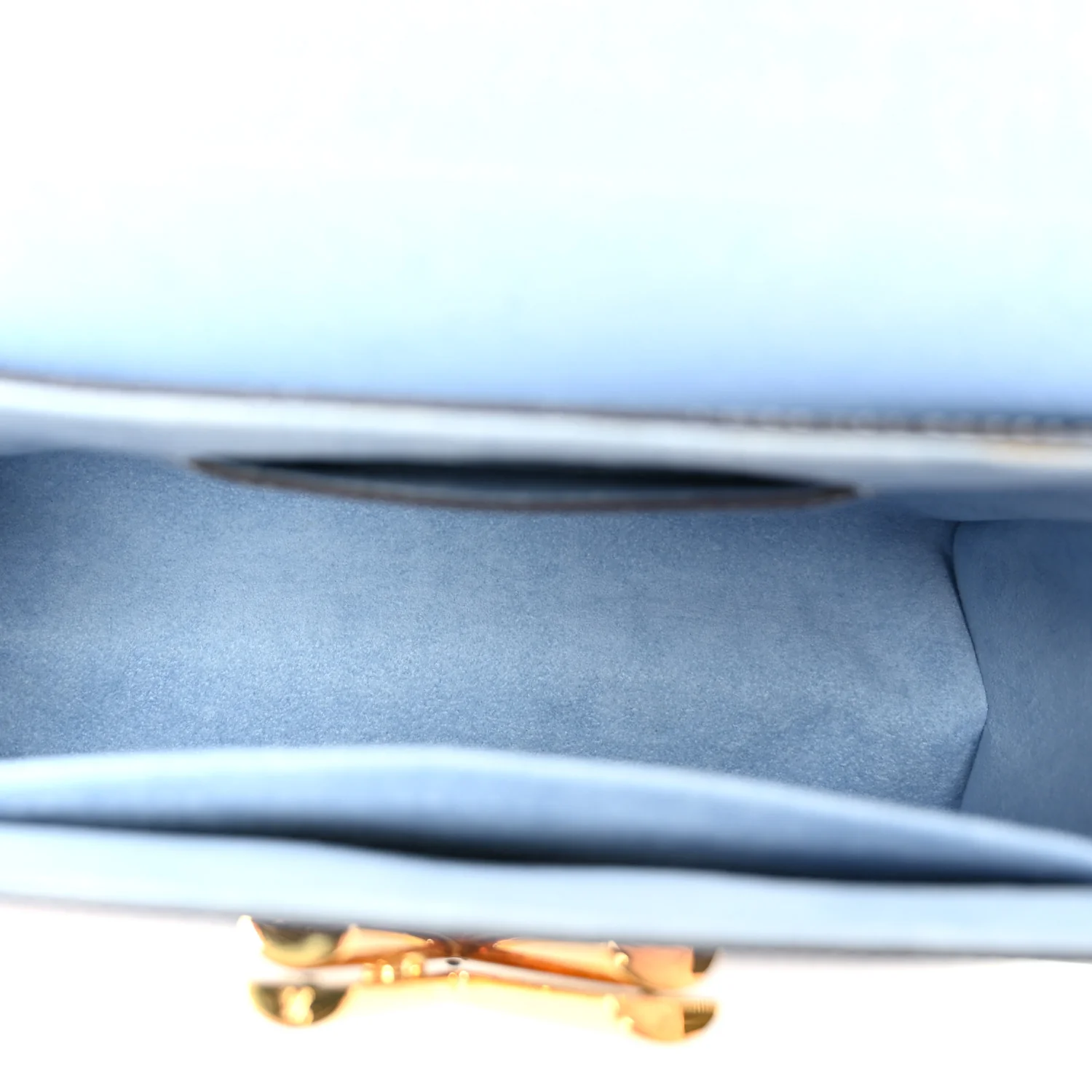 Epi Twist Monogram Flower Chain Shoulder Bag MM Blue - Image 6